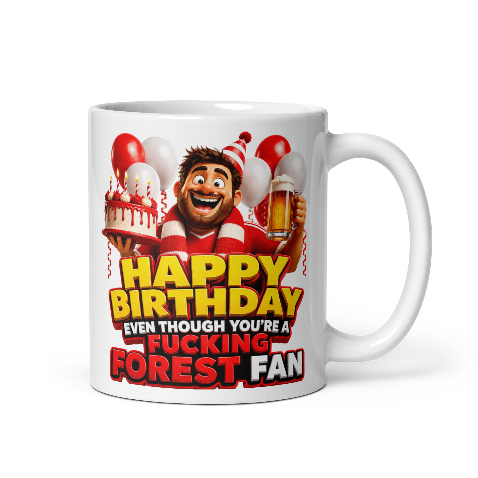 Birthday Gift Mug For Notts Forest Fans Cheeky Rude Mugs