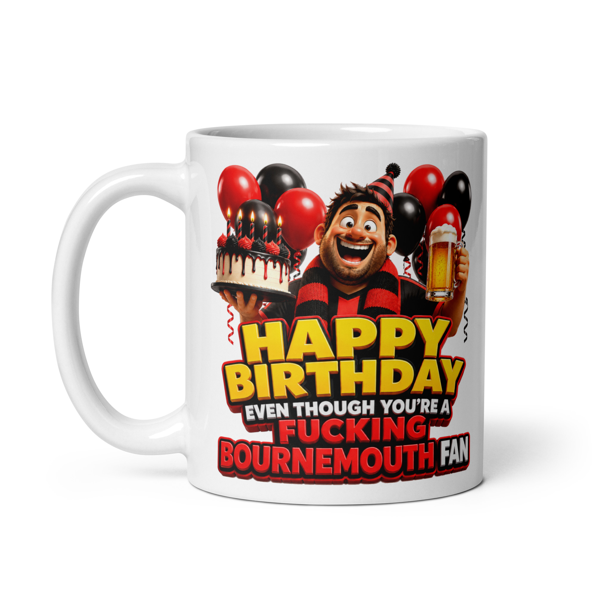 Birthday Gift Mug For Bournemouth Fans Cheeky Rude Mugs