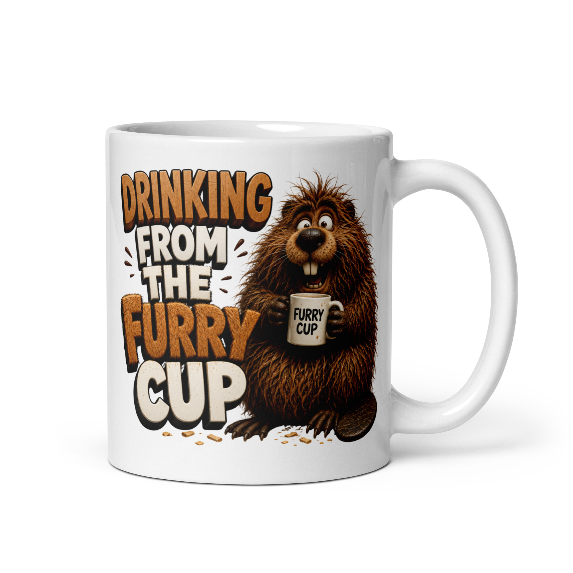 Drinking From The Furry Cup Mugs
