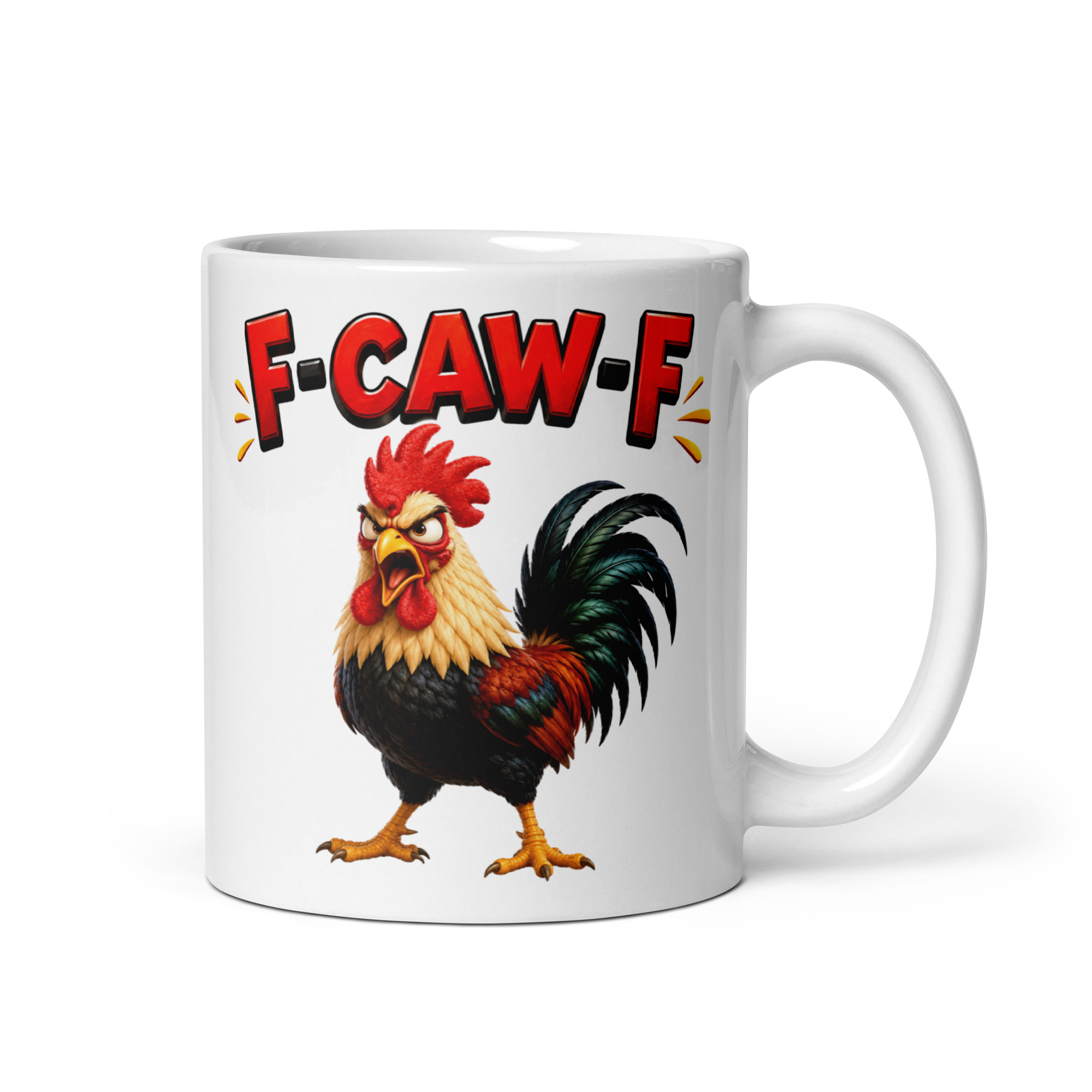 F-Caw-F Mug Viral Rooster Funny Rude Mugs