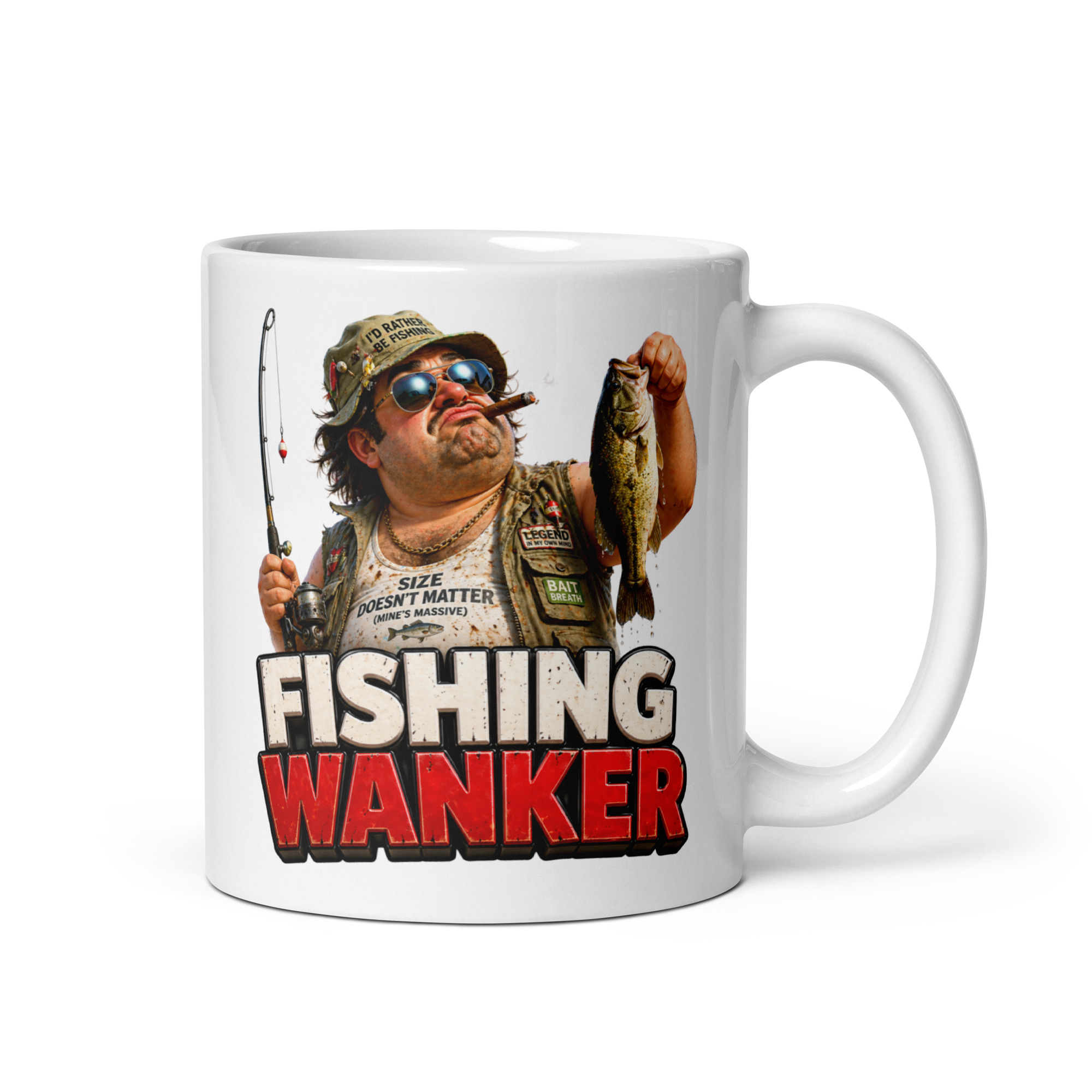 Fishing Wanker Mugs Banter Gifts For Fishing Mates