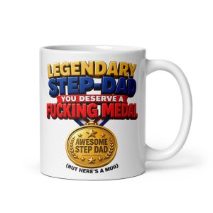 Funny Cheeky Step Dad Fathers Day Gift Mug