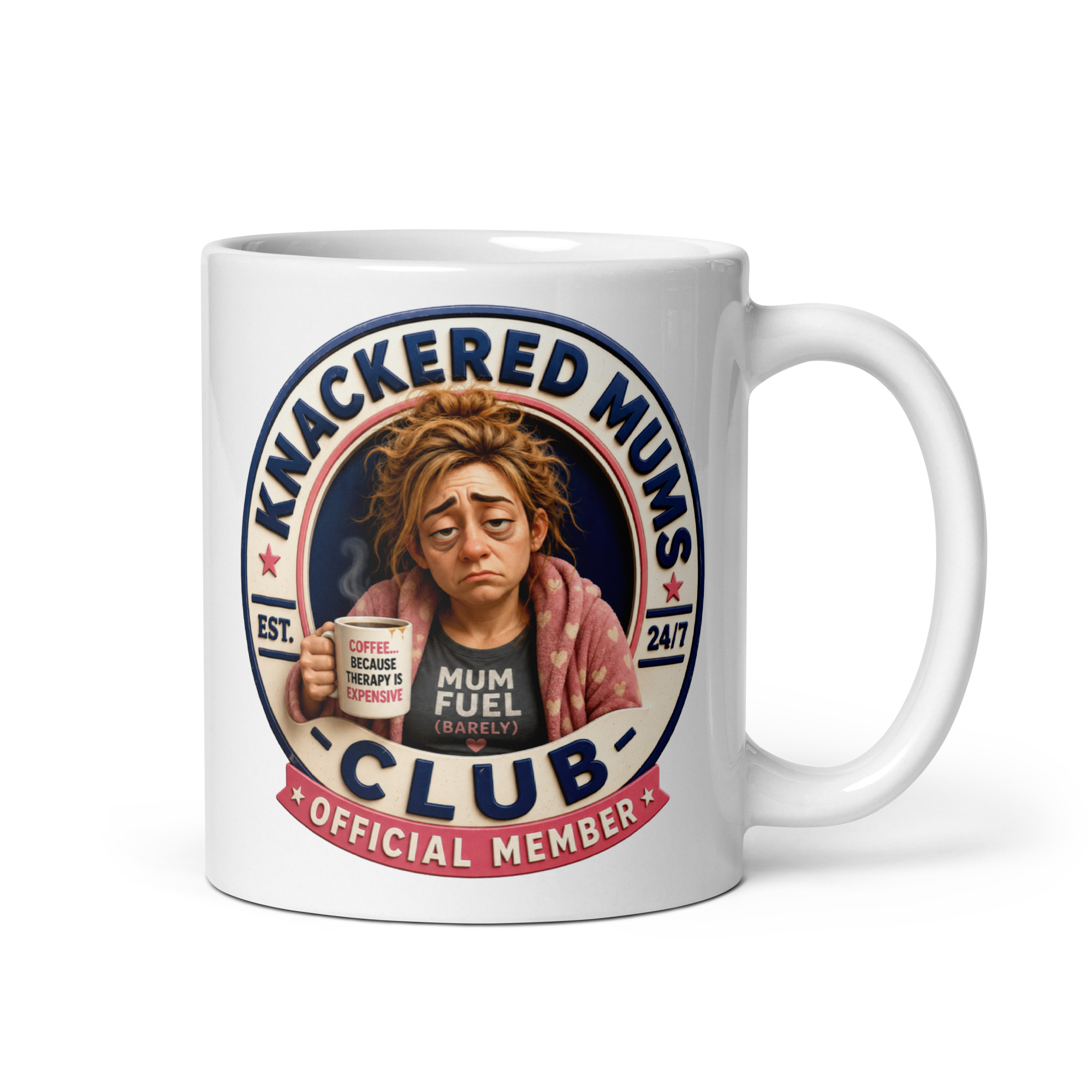 Knackered Mums Club Mug Funny Gift Mugs For Mum