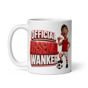 Official Arsenal Wanker Mug Funny Rude Gift Mugs