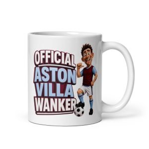 Official Aston Villa Wanker Mug Funny Rude Gift Mugs