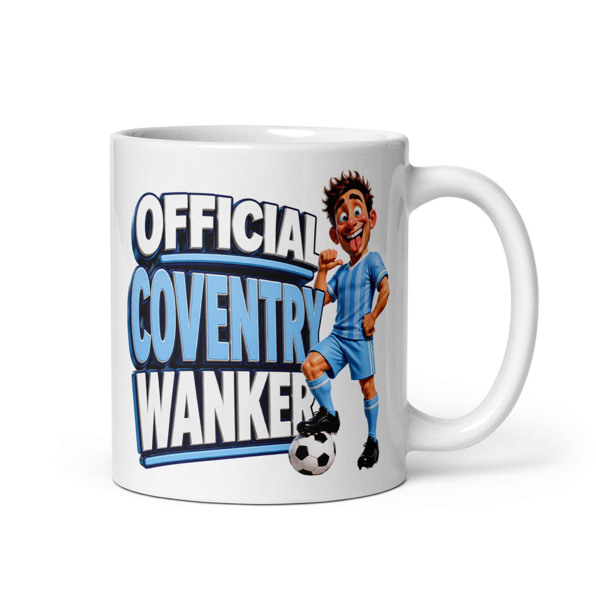 Official Coventry City Wanker Mug Funny Rude Gift Mugs