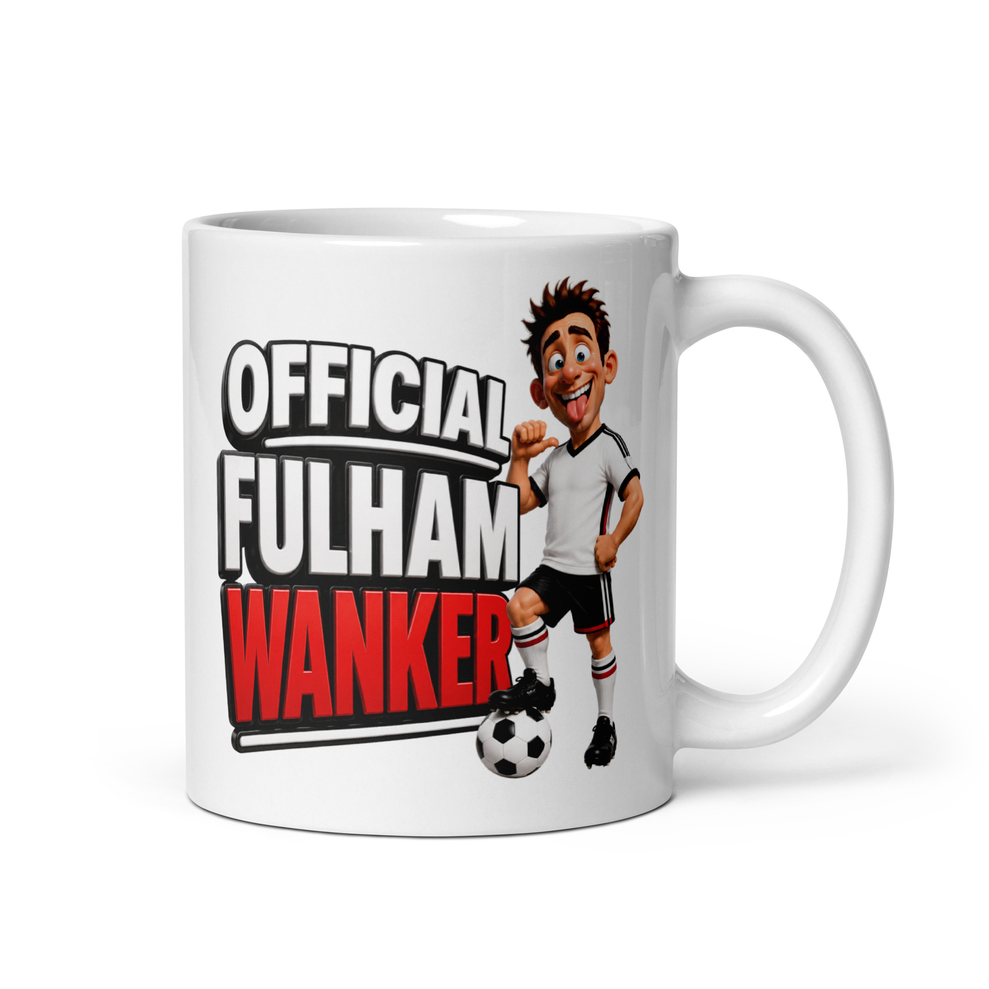 Official Fulham Wanker Mug Funny Rude Gift Mugs