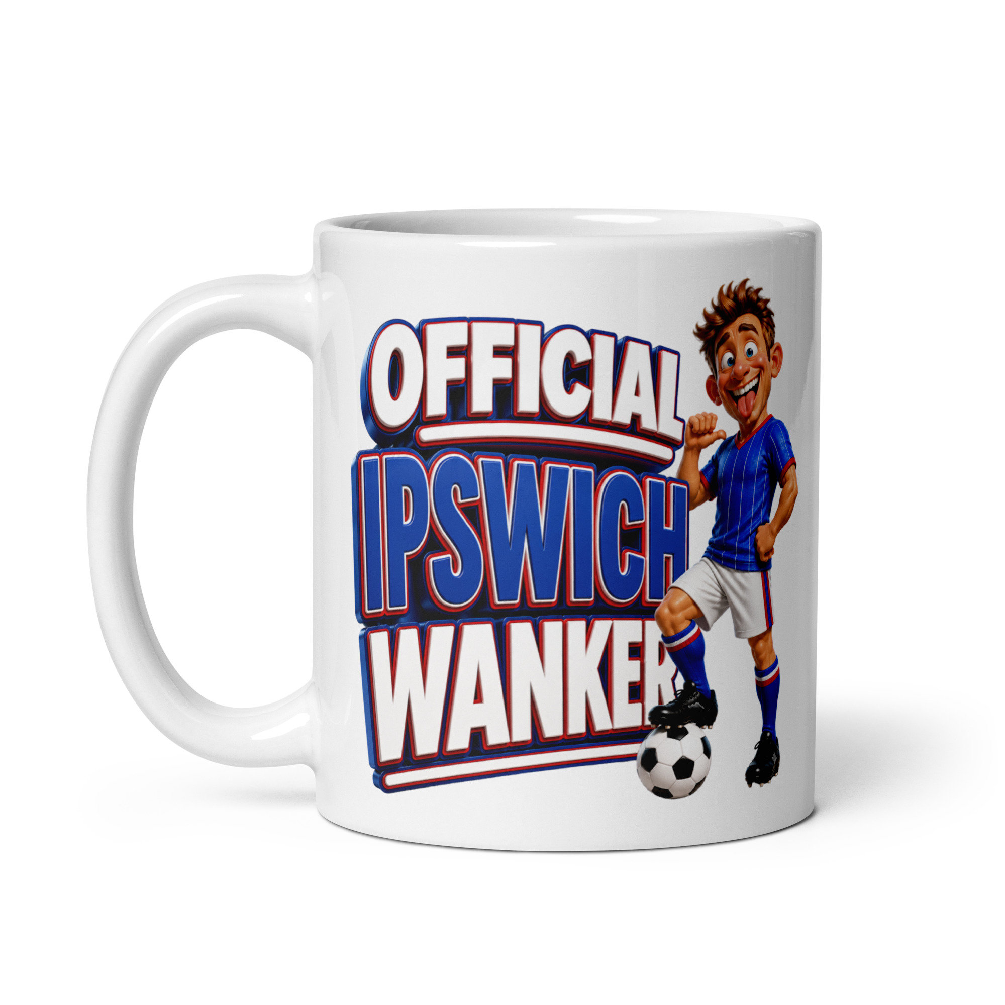 Official Ipswich Town Wanker Mug Funny Rude Gift Mugs