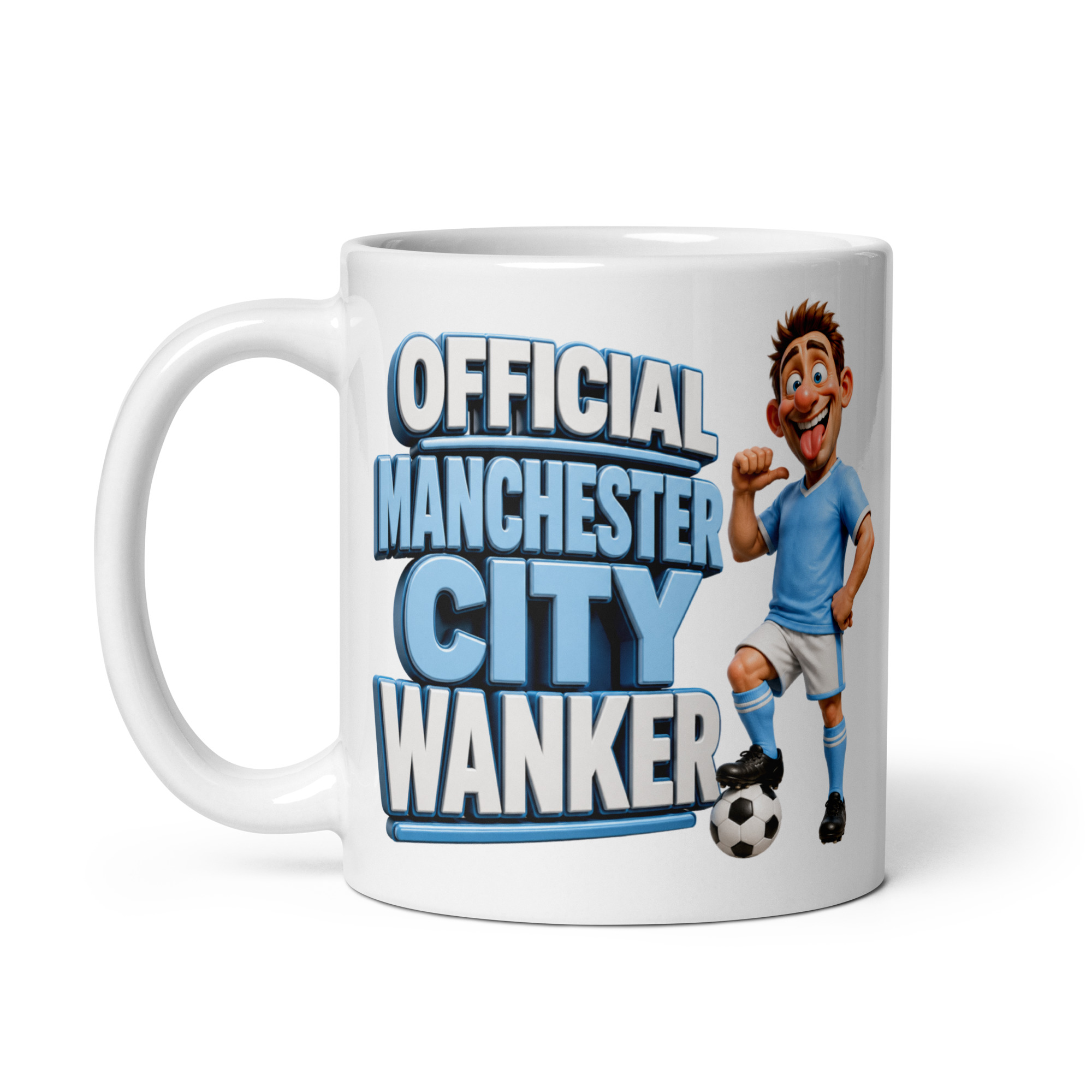 Official Manchester City Wanker Mug Funny Rude Gift Mugs