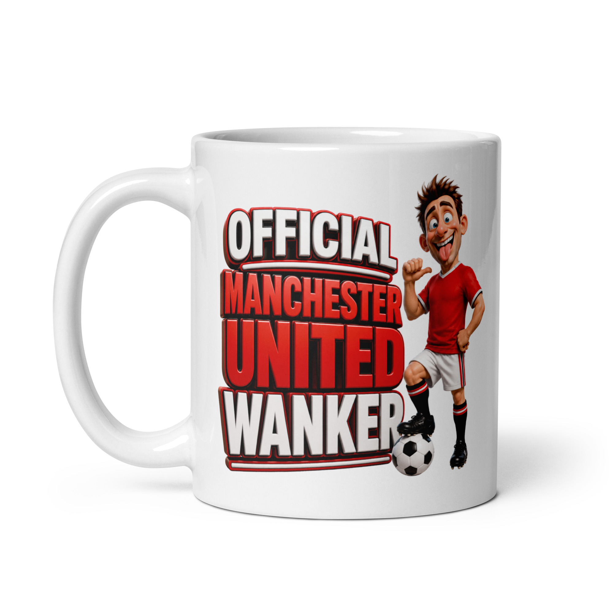 Official Manchester Utd Wanker Mug Funny Rude Gift Mugs