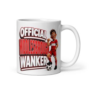 Official Middlesbrough Wanker Mug Funny Rude Gift Mugs
