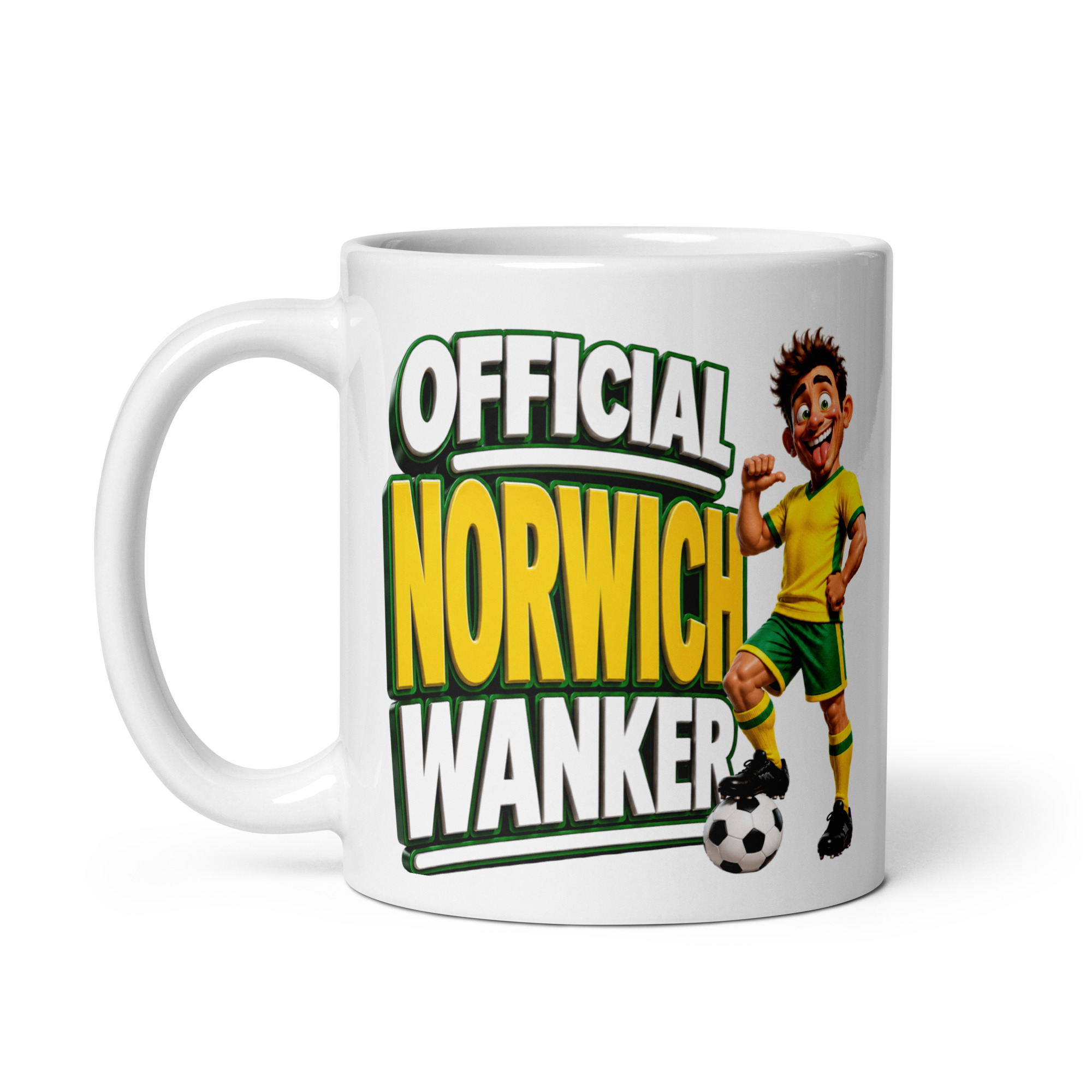 Official Norwich City Wanker Mug Funny Rude Gift Mugs