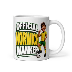 Official Norwich City Wanker Mug Funny Rude Gift Mugs