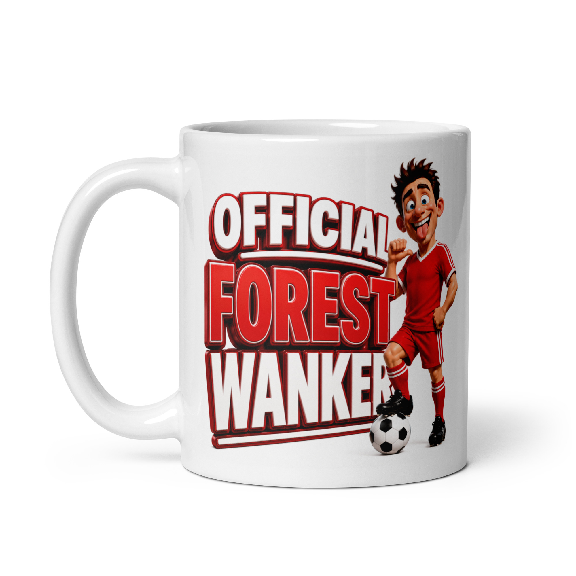 Official Nottingham Forest Wanker Mug Funny Rude Gift Mugs