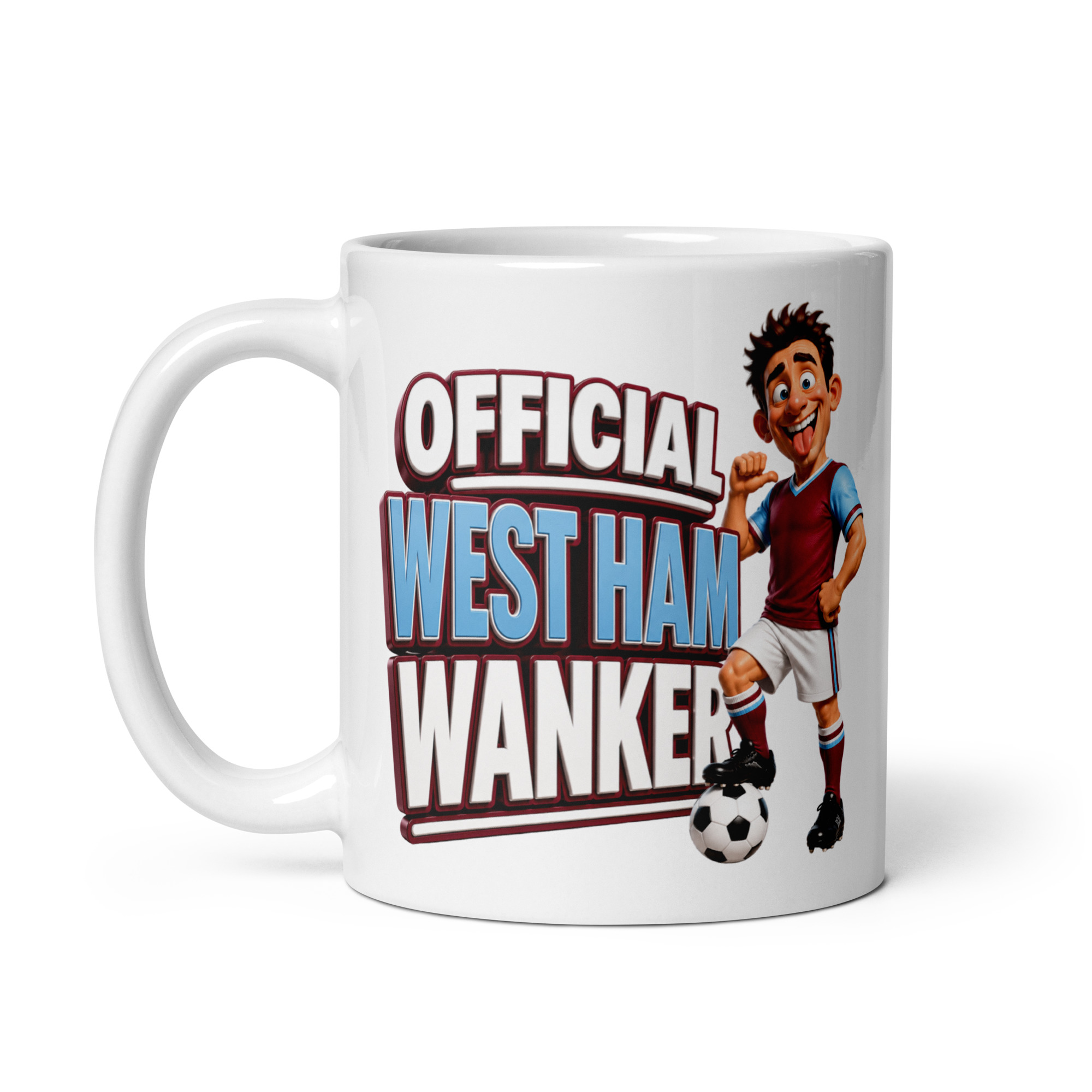 Official West Ham Wanker Mug Funny Rude Gift Mugs