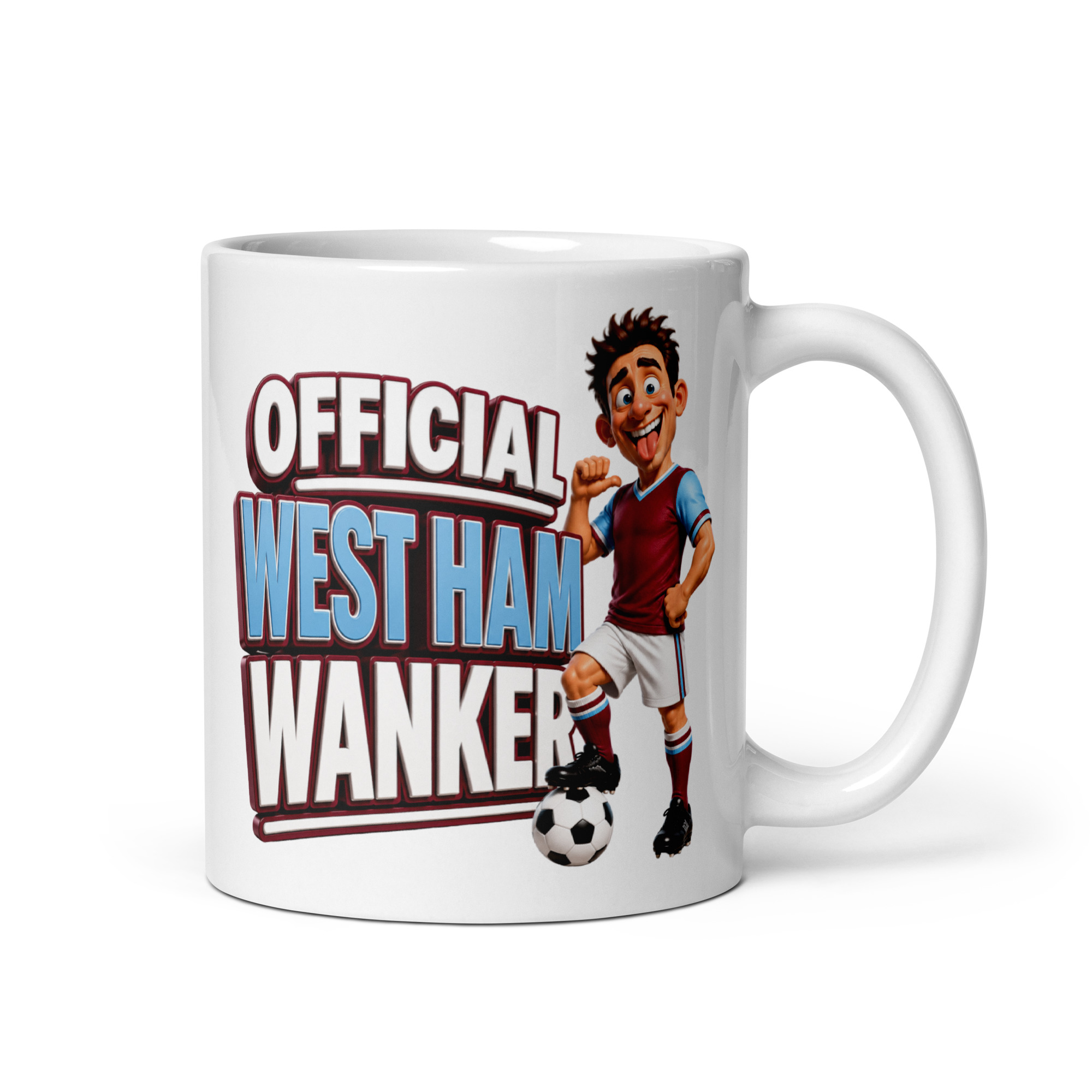 Official West Ham Wanker Mug Funny Rude Gift Mugs