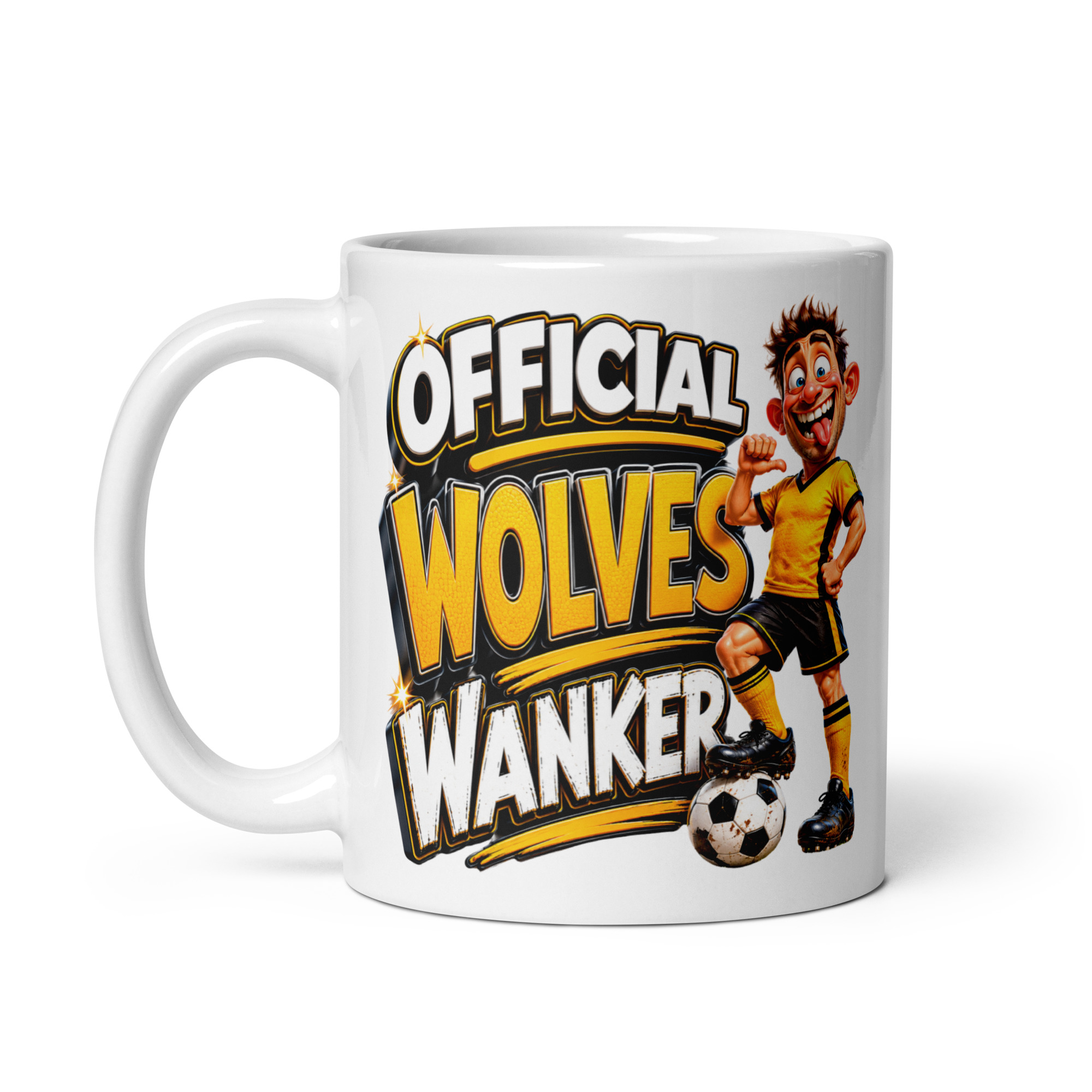 Official Wolves Wanker Mug Funny Rude Gift Mugs