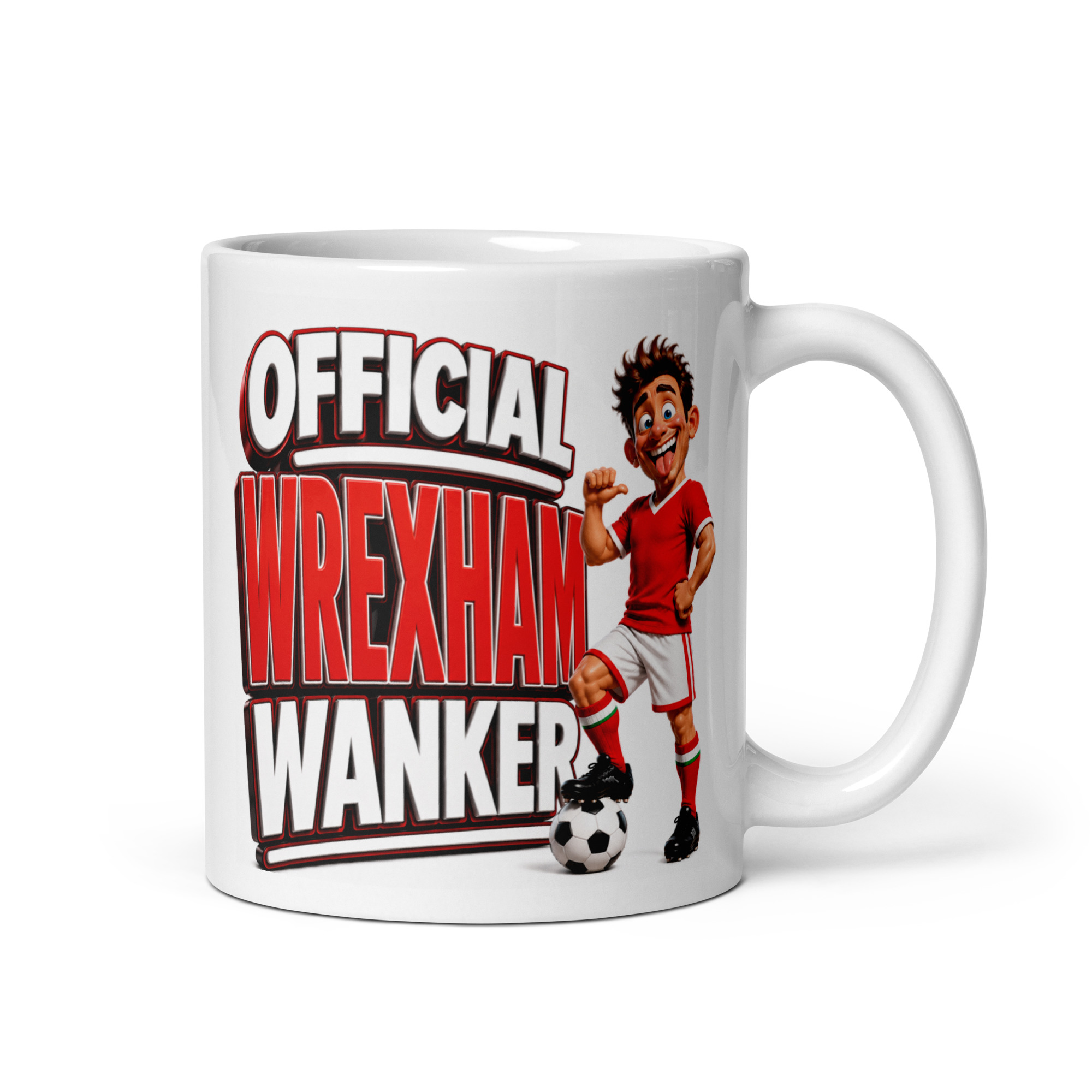 Official Wrexham Wanker Mug Funny Rude Gift Mugs
