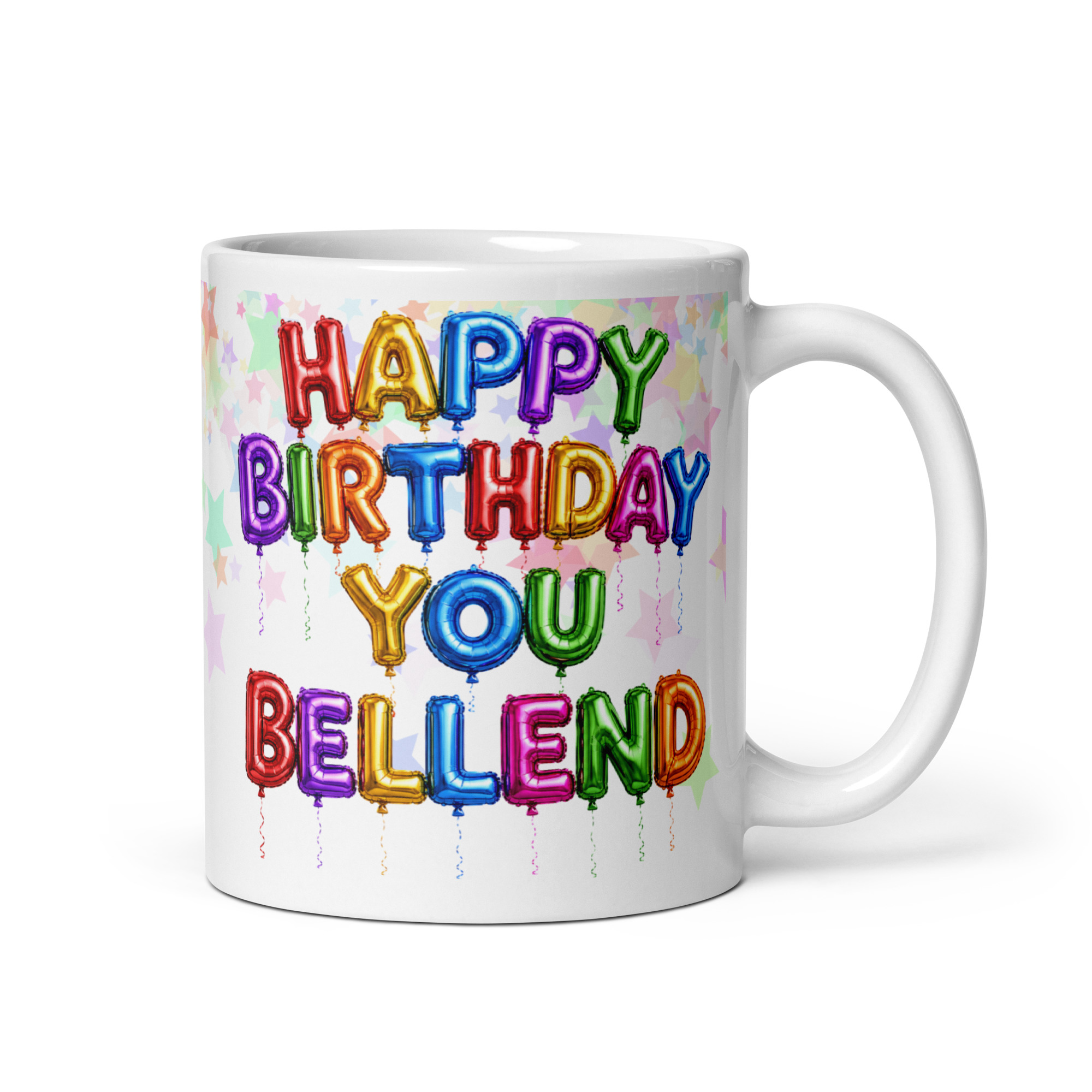 Rude Birthday Balloons Gift Mug Happy Birthday Bellend Mugs