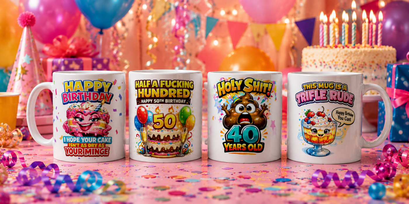 Rude Birthday Mugs
