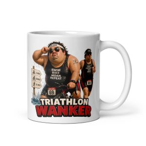 Triathlon Wanker Mugs Banter Gifts Mug For Triathlon Mates