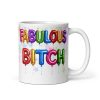Very Rude Birthday Balloons Gift Mug Fabulous Bitch Mugs