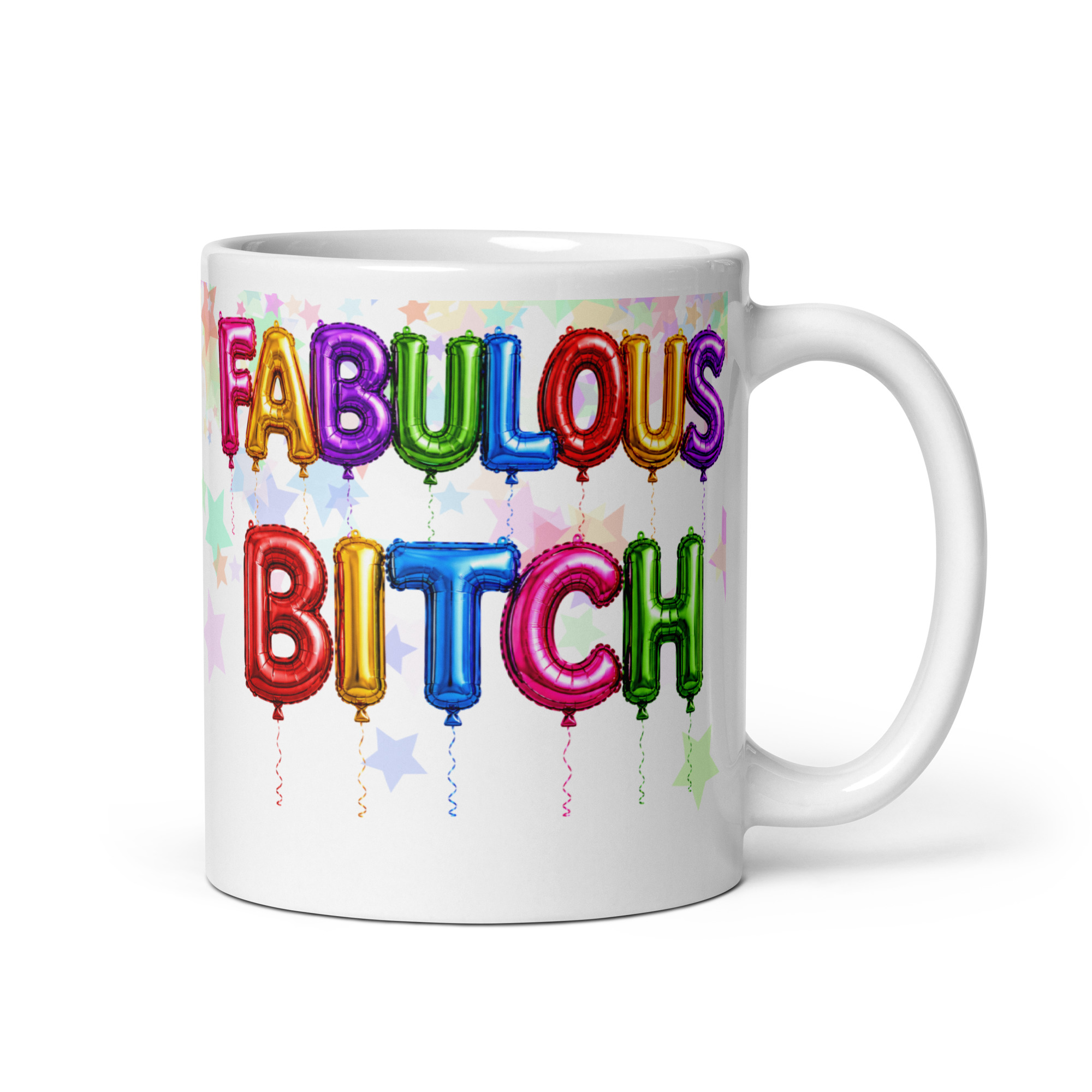 Very Rude Birthday Balloons Gift Mug Fabulous Bitch Mugs