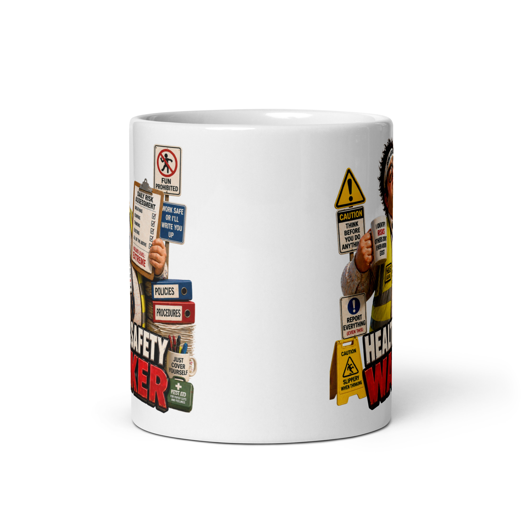 Health & Safety Wanker Mugs Banter Gifts For HSE Colleagues