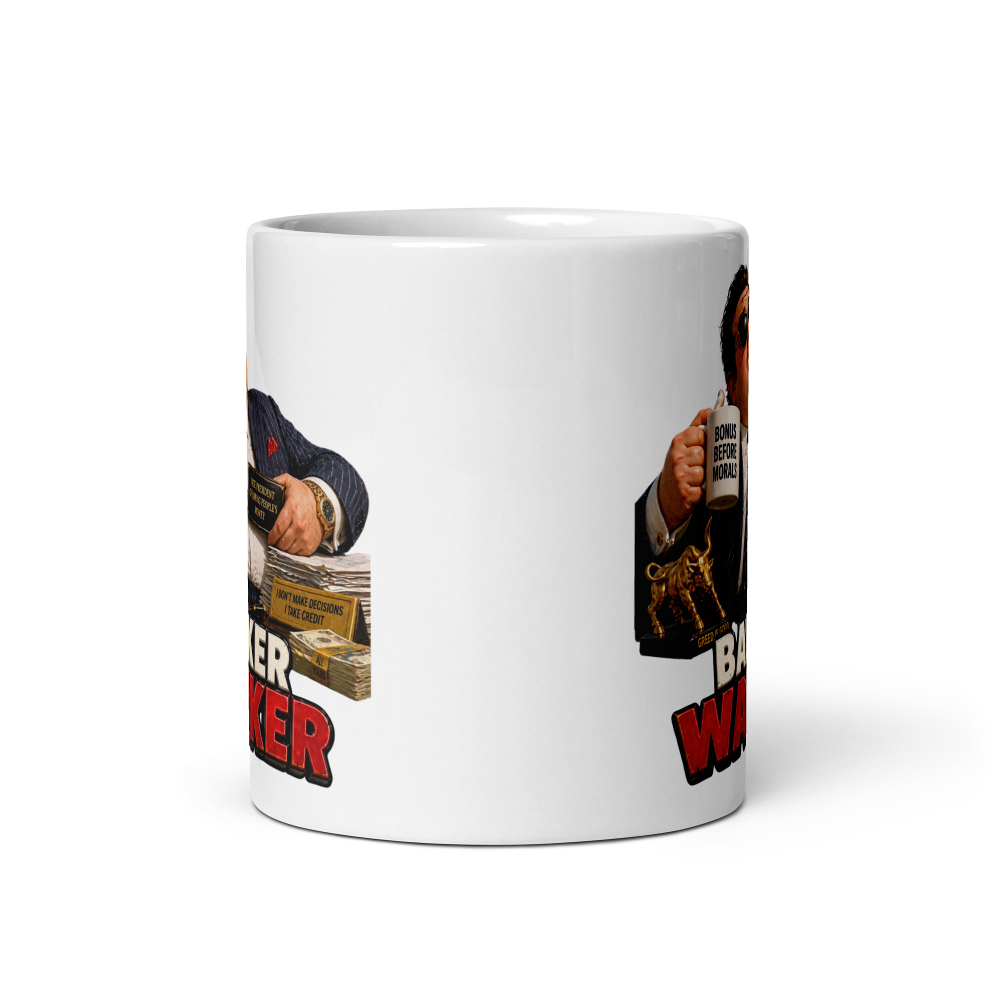 Banker Wanker Mugs Banter Gifts Mug For Banking Mates