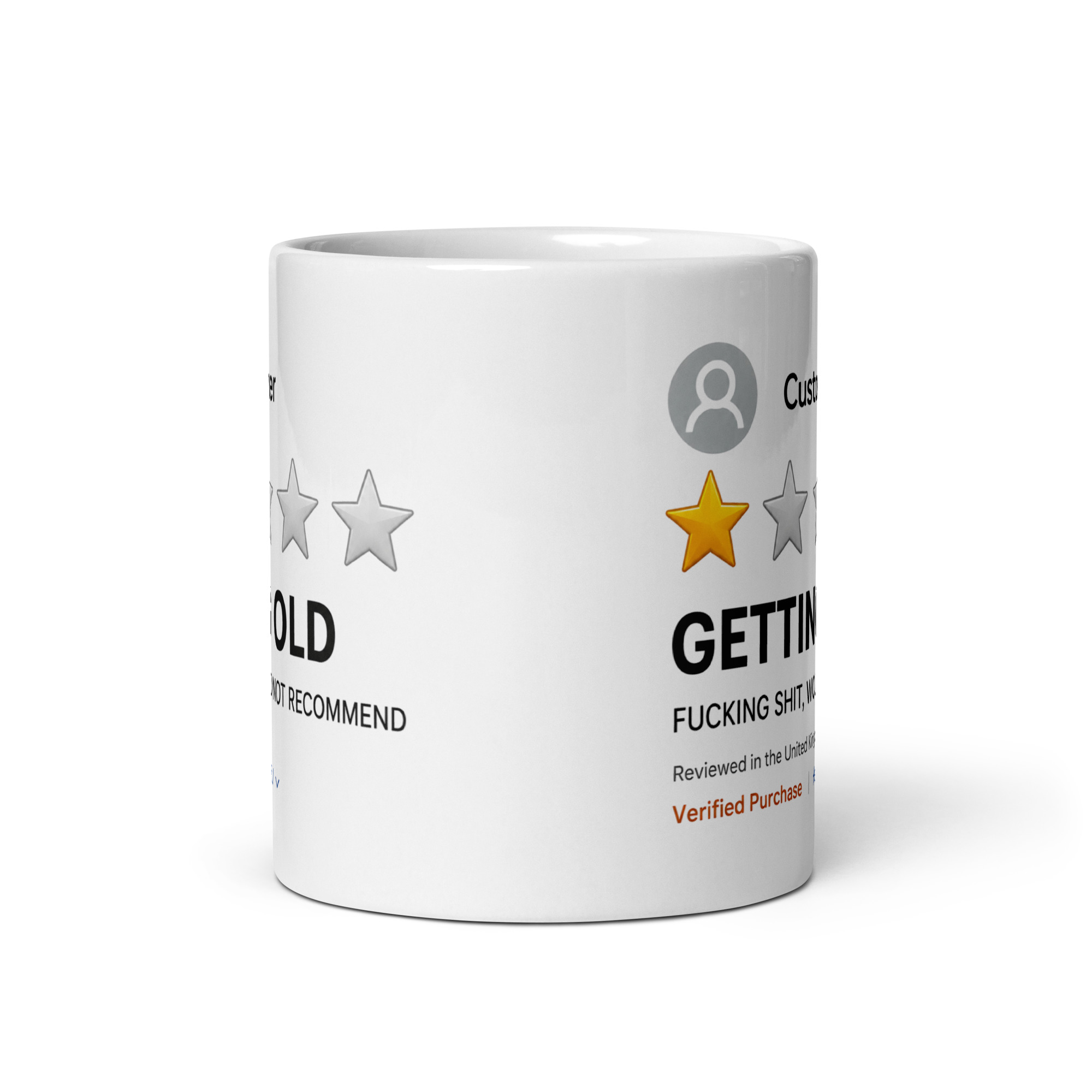 Getting Old Mug Review Of Old Age Funny Birthday Gift Mugs