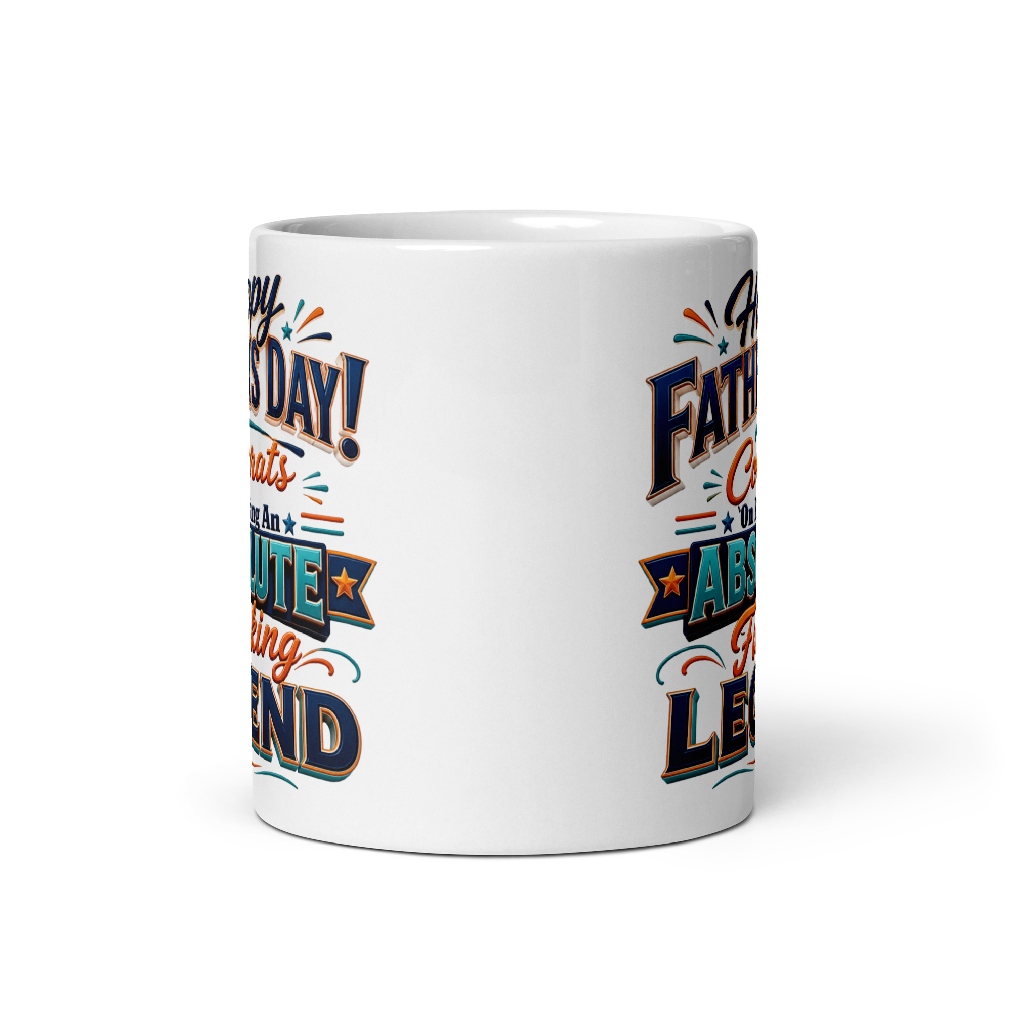 Cheeky Fathers Day Mug Congrats On Raising A Fucking Legend