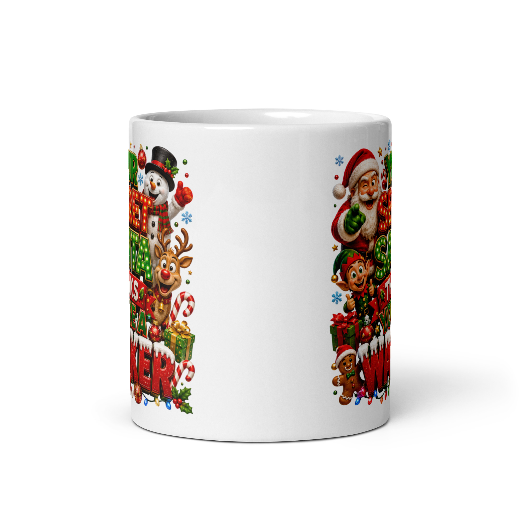Your Secret Santa Thinks You’re A Wanker Mug Funny Gift