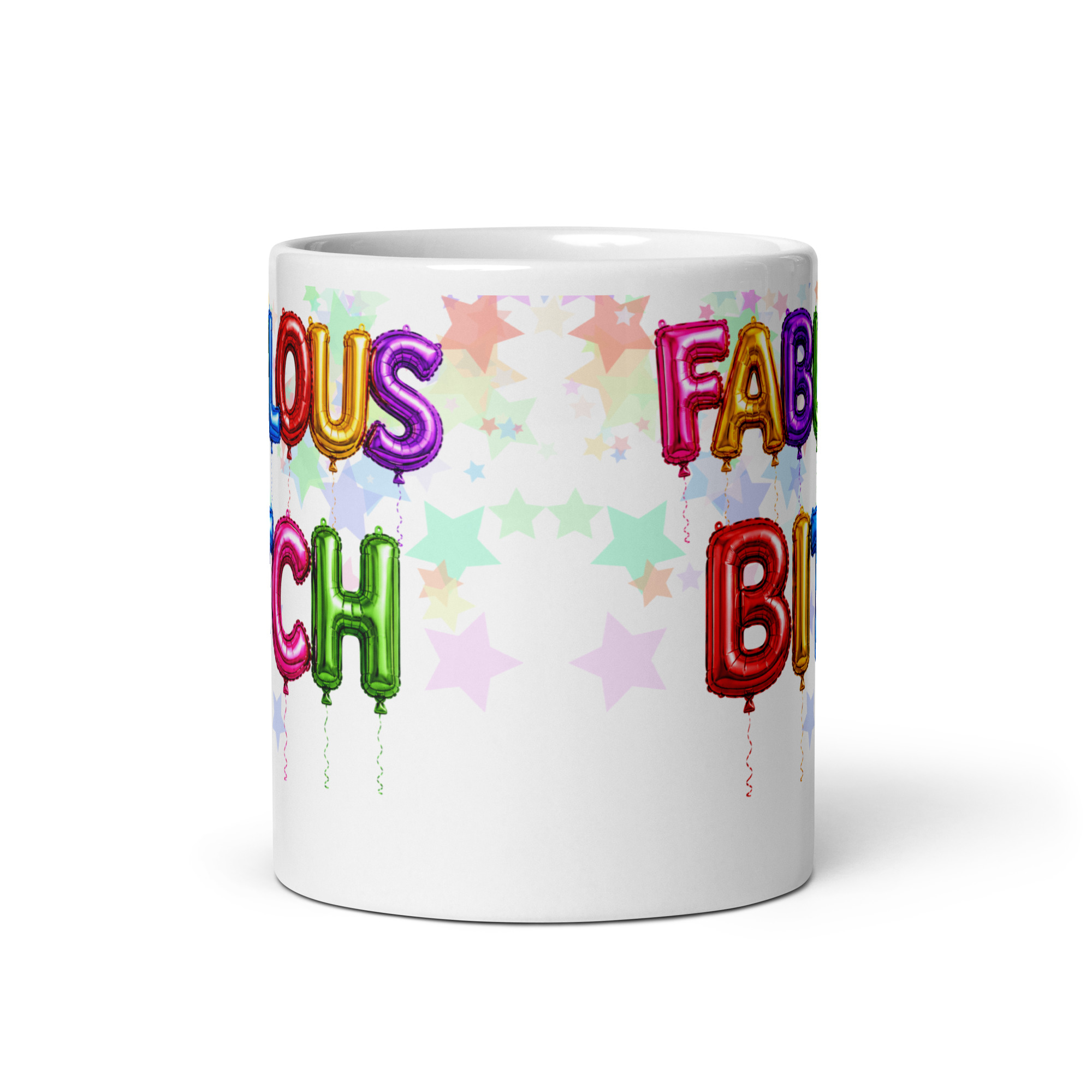 Very Rude Birthday Balloons Gift Mug Fabulous Bitch Mugs