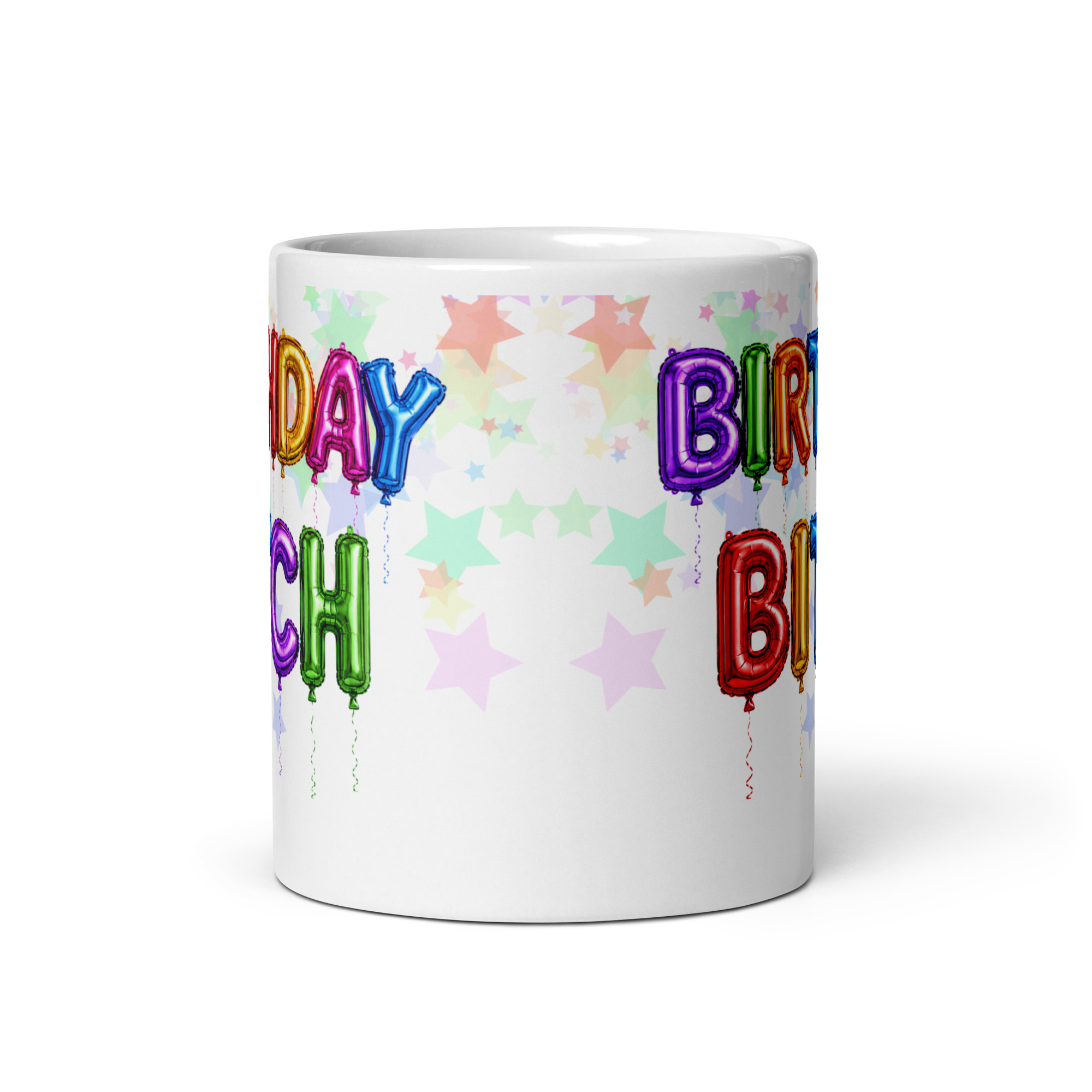 Cheeky Rude Birthday Balloons Gift Mug Birthday Bitch Mugs
