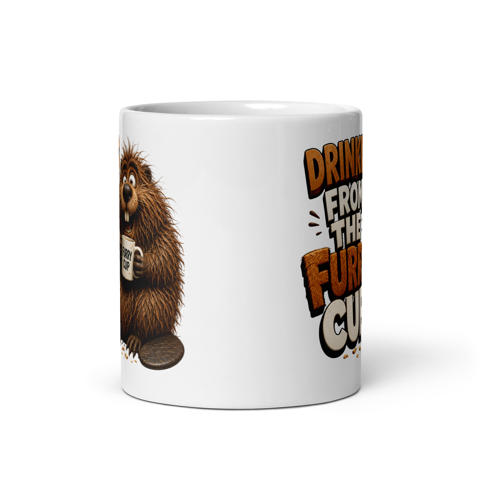Drinking From The Furry Cup Mugs