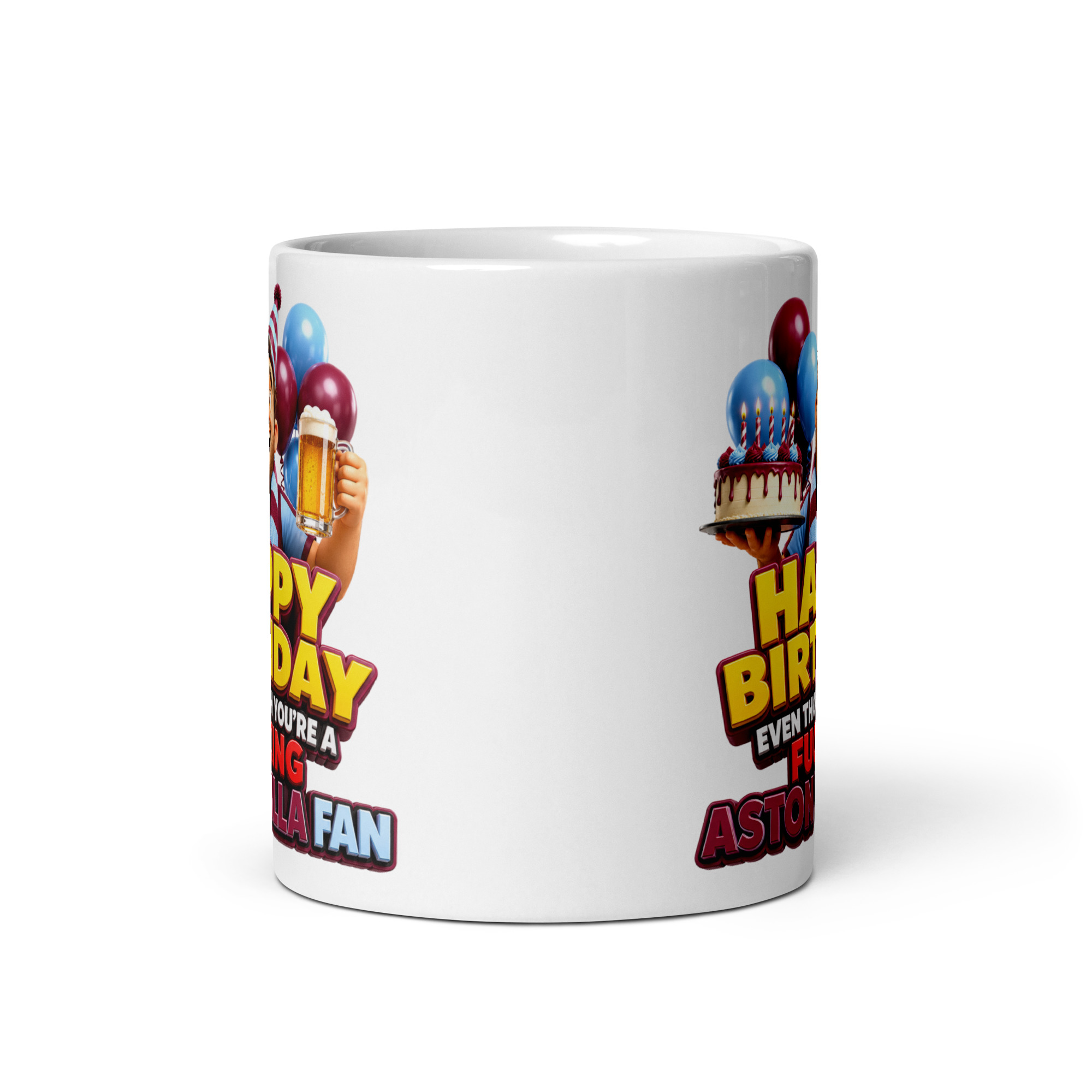 Birthday Gift Mug For Aston Villa Fans Cheeky Rude Mugs