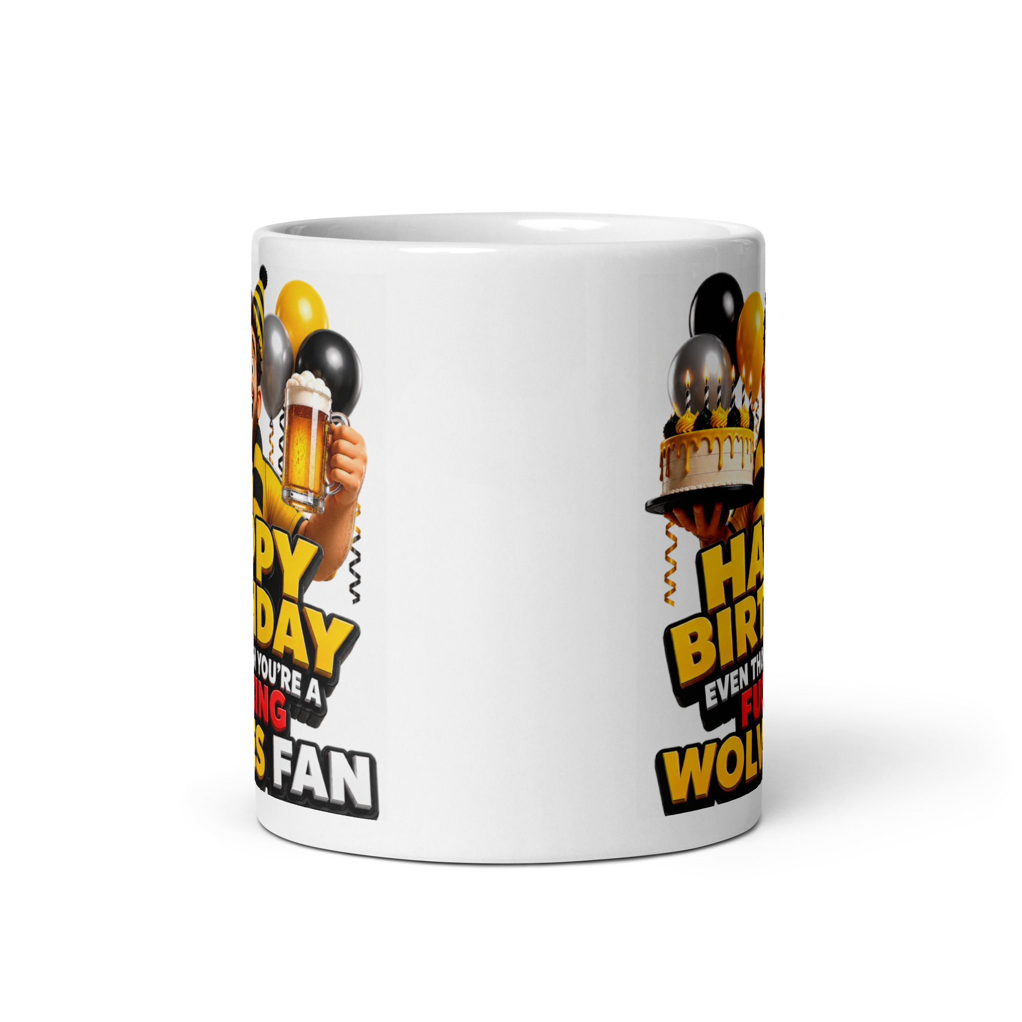 Birthday Gift Mug For Wolves Fans Cheeky Rude Mugs