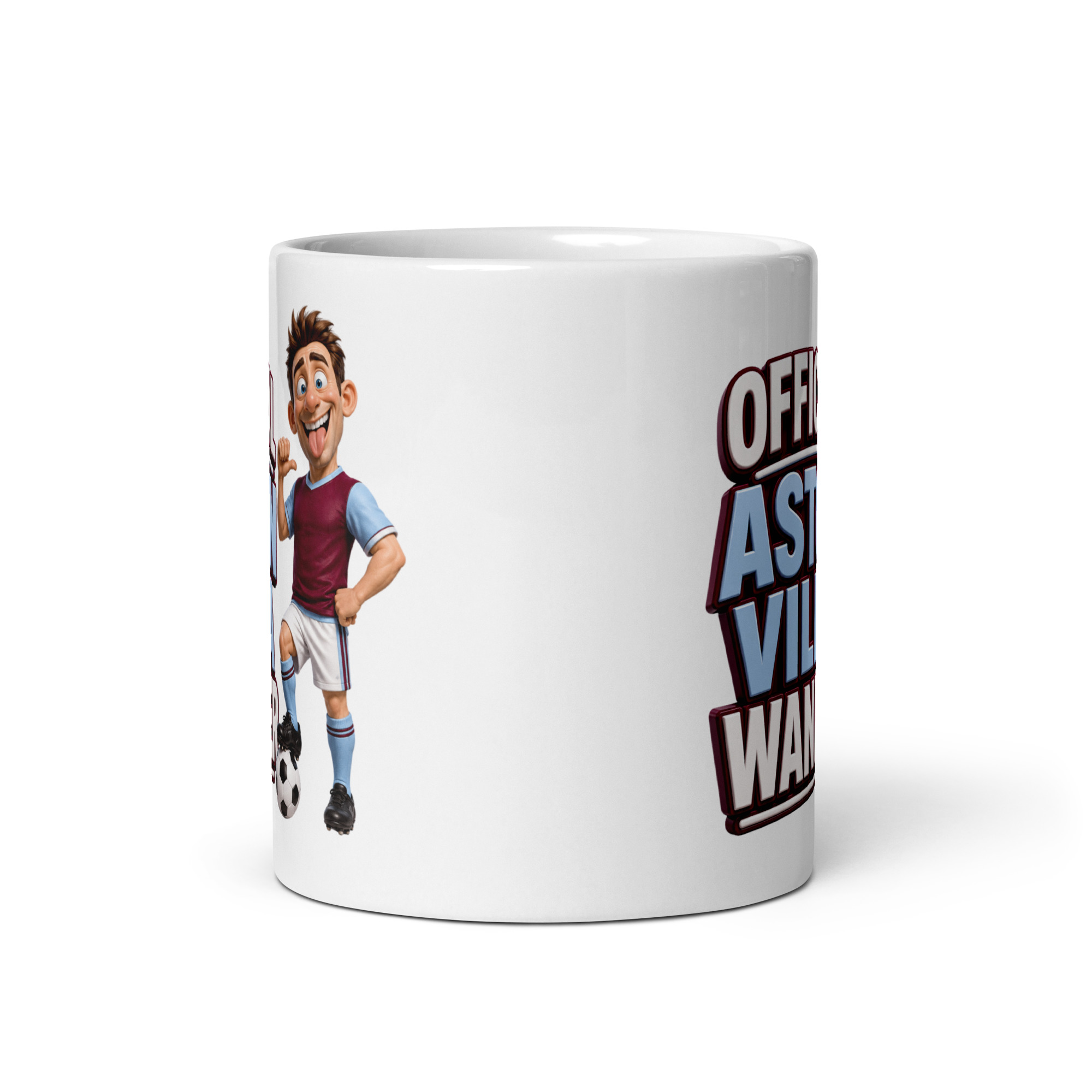 Official Aston Villa Wanker Mug Funny Rude Gift Mugs