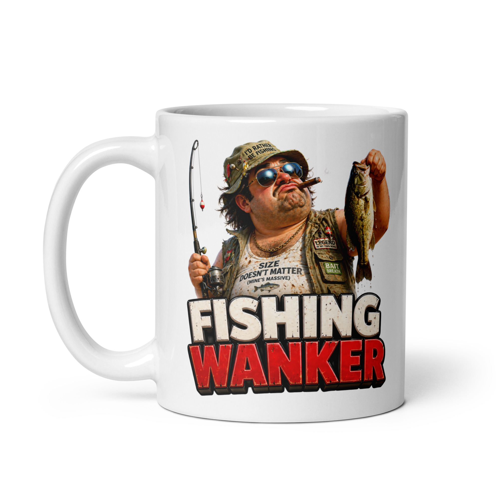 Fishing Wanker Mugs Banter Gifts For Fishing Mates