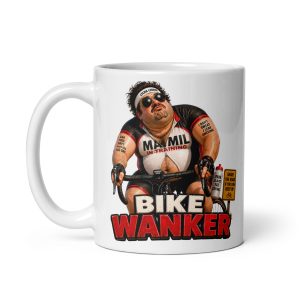 Bike Wanker Mugs Banter Gifts For Cyclist Mates