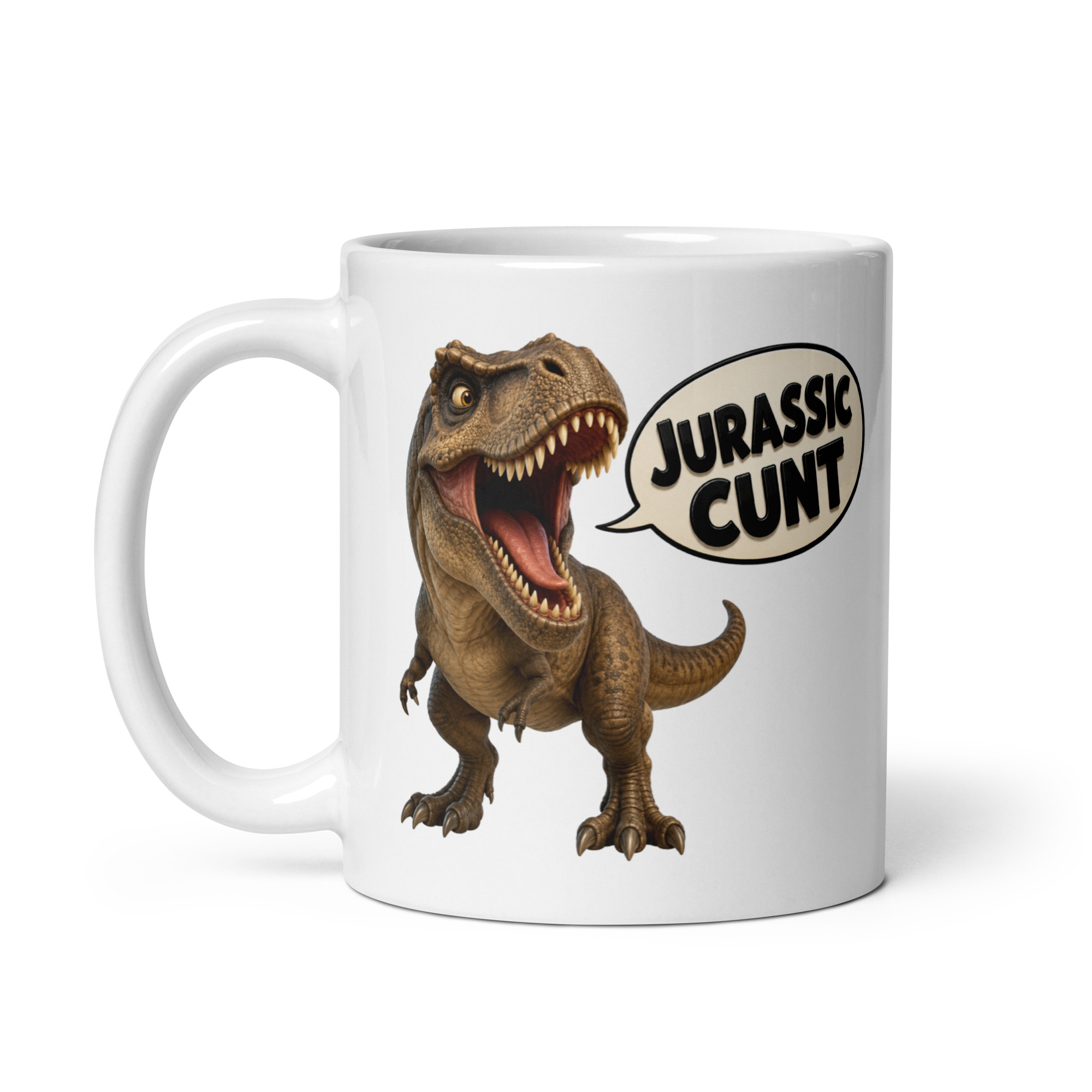 Cheeky Rude Dinosaur Mugs Jurassic Cunt T-Rex Mug