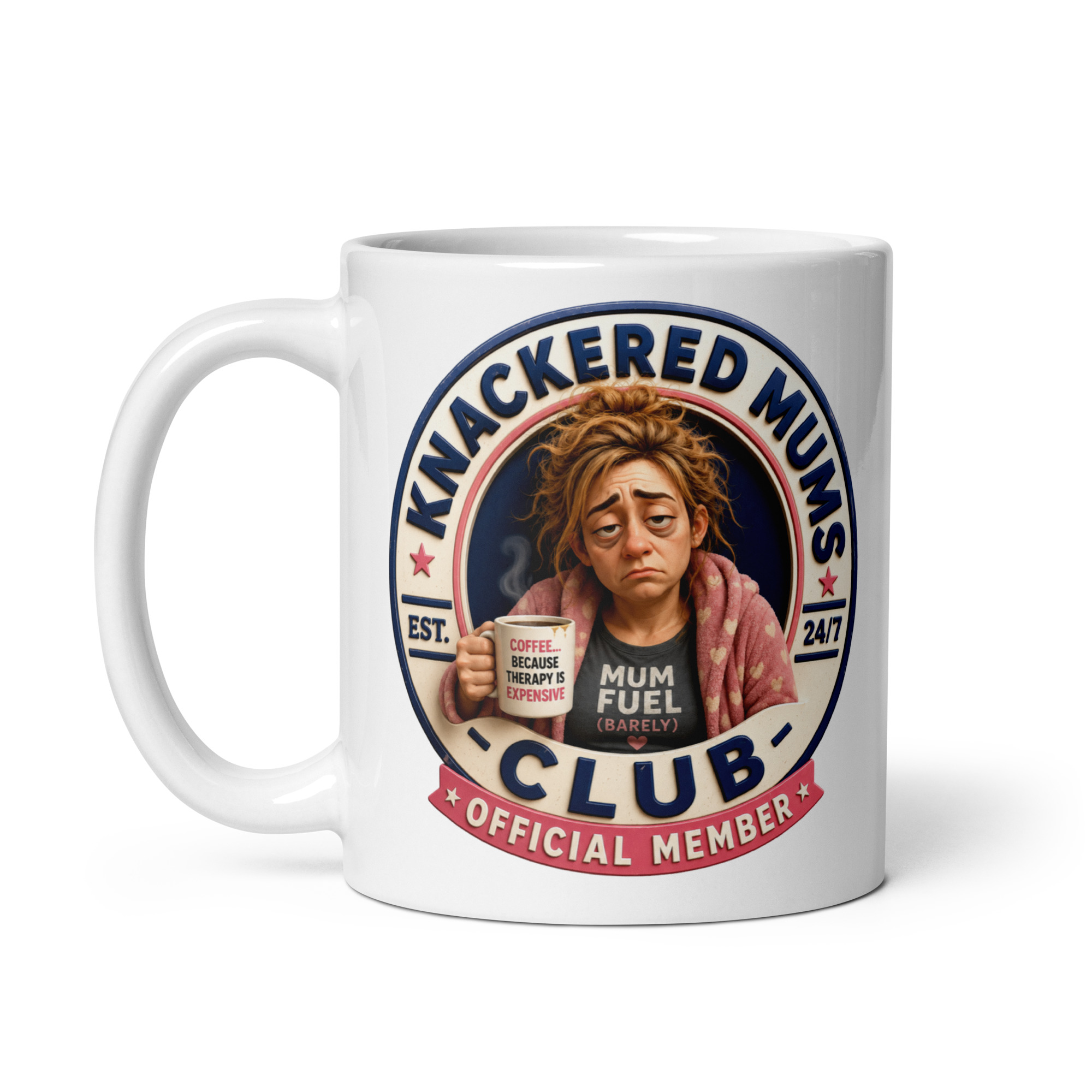Knackered Mums Club Mug Funny Gift Mugs For Mum
