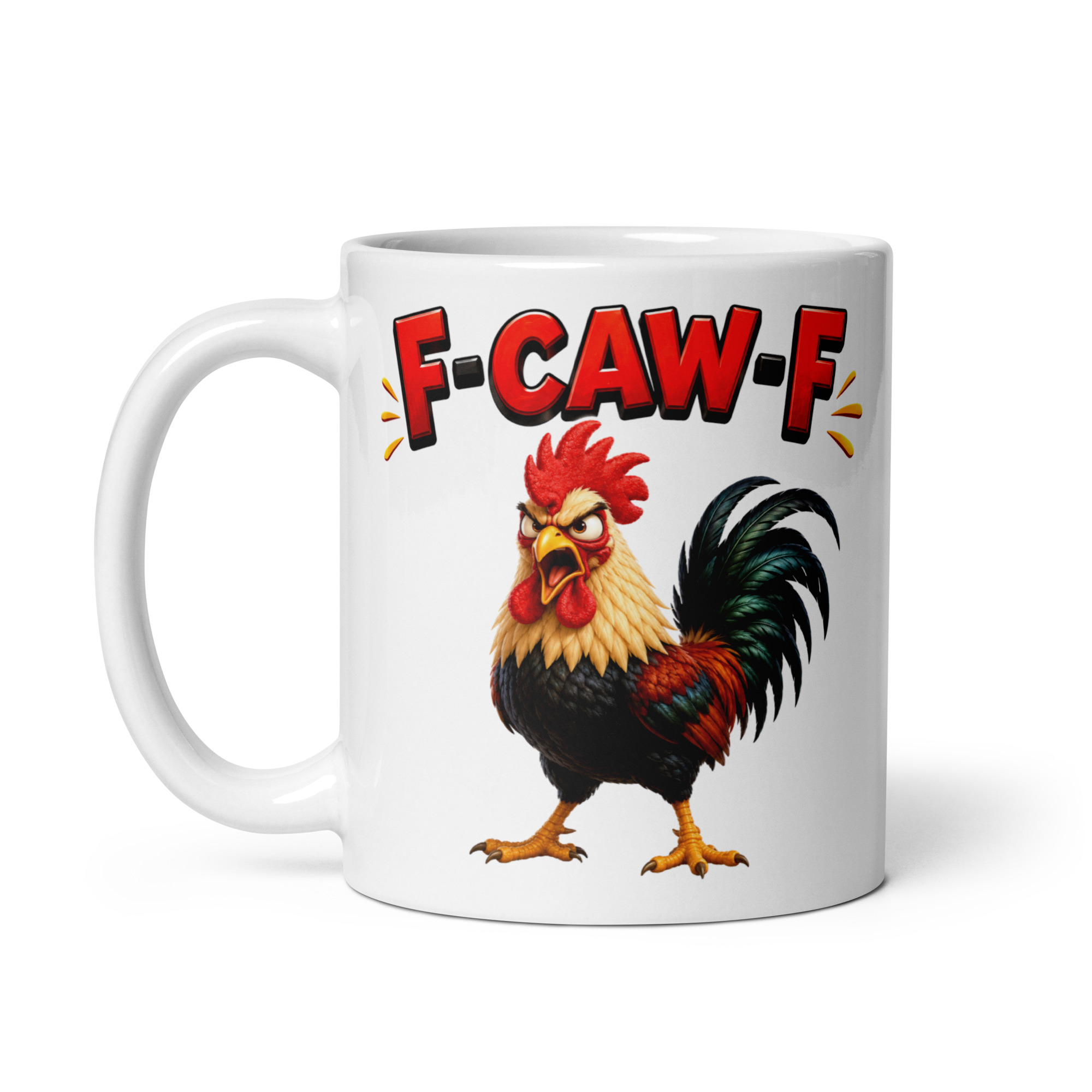 F-Caw-F Mug Viral Rooster Funny Rude Mugs