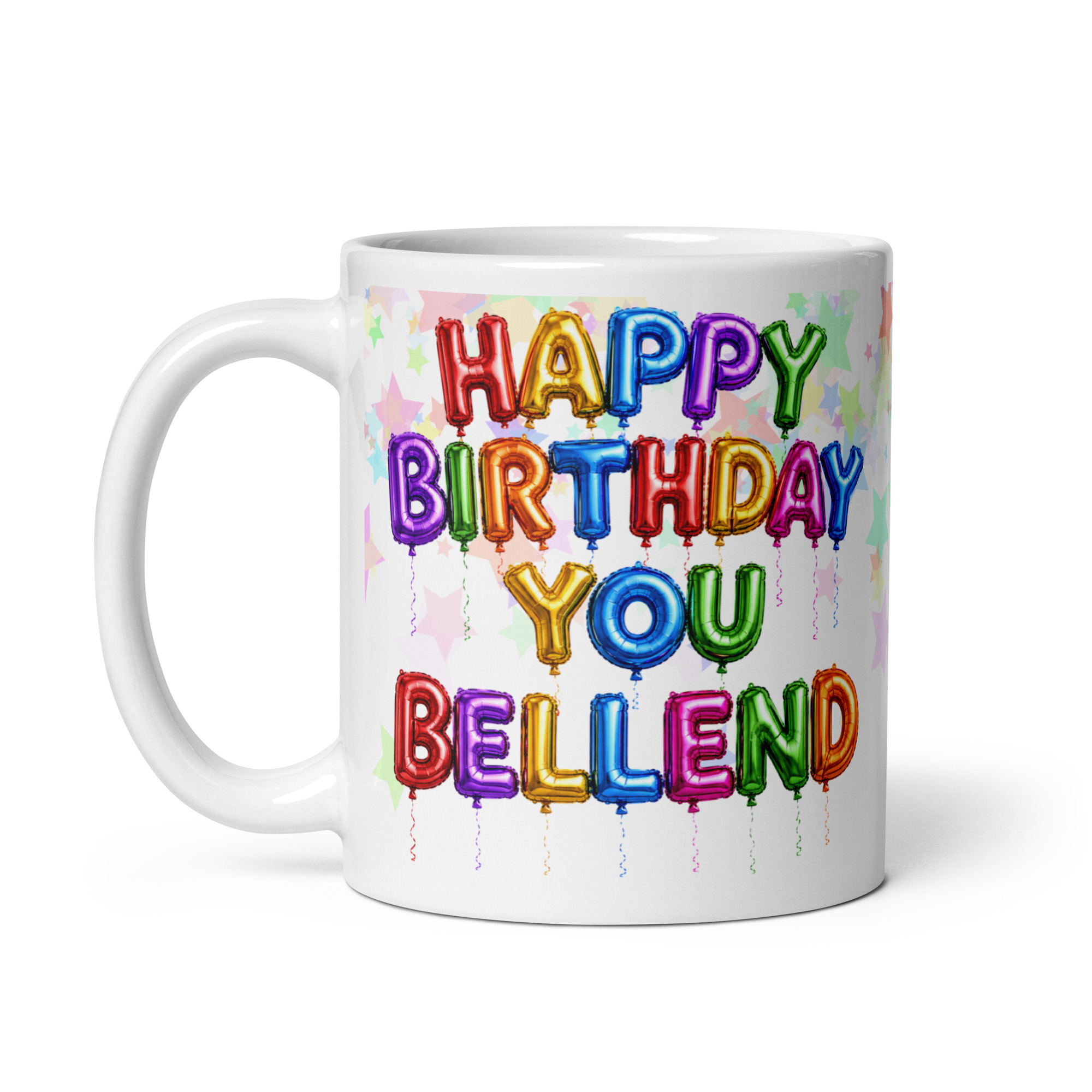 Rude Birthday Balloons Gift Mug Happy Birthday Bellend Mugs