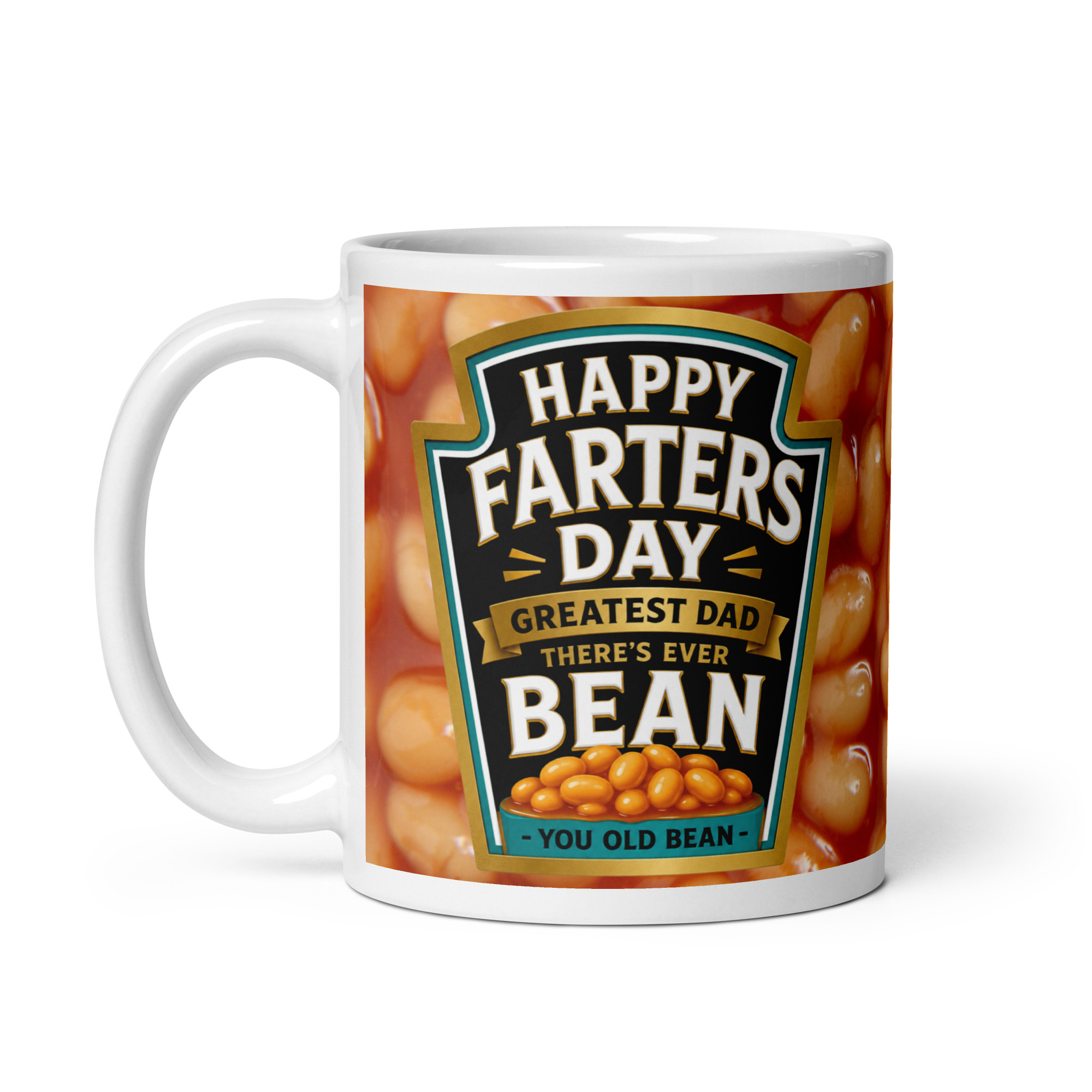 Funny Fathers Day Mug Happy Farters Day Beans Mugs
