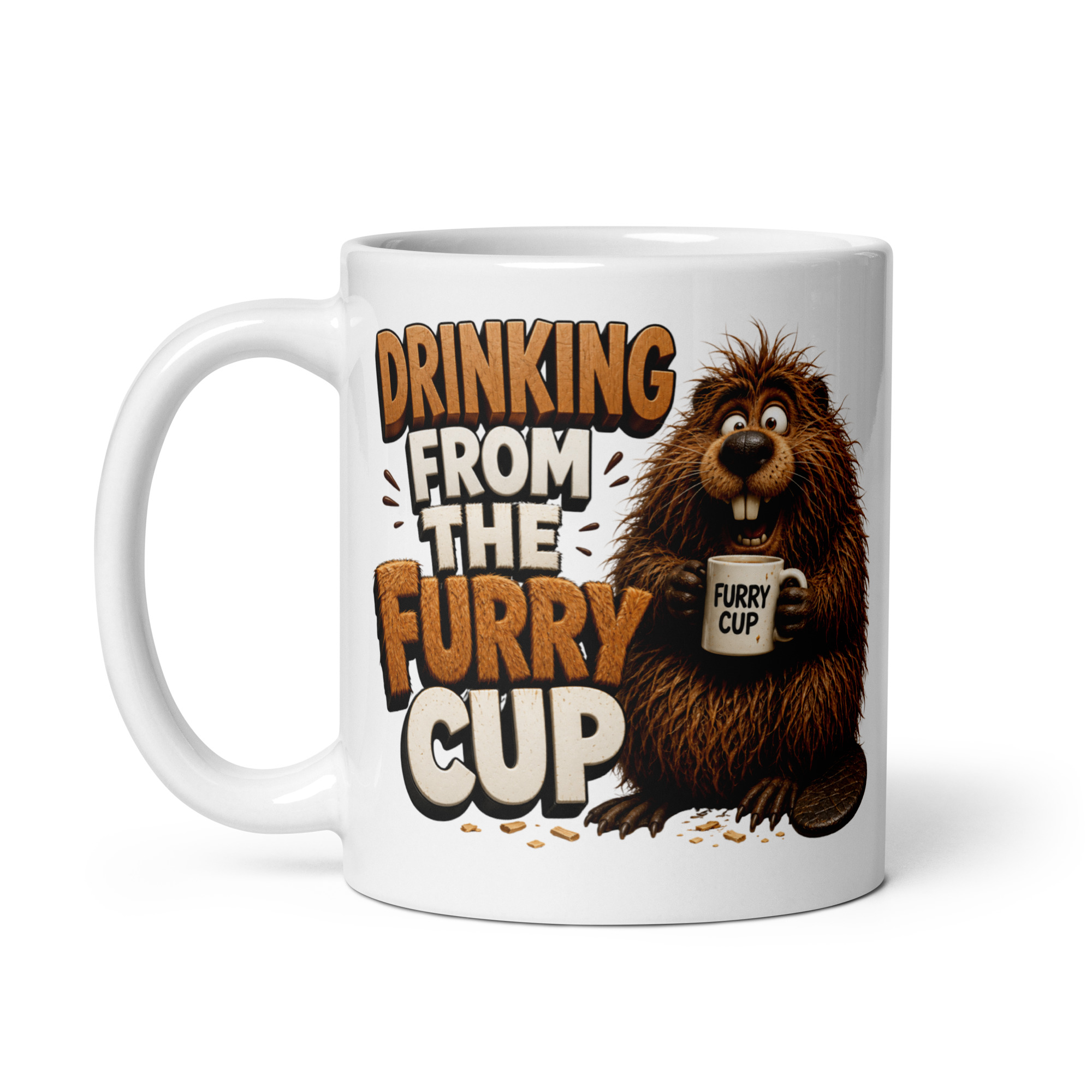 Drinking From The Furry Cup Mugs