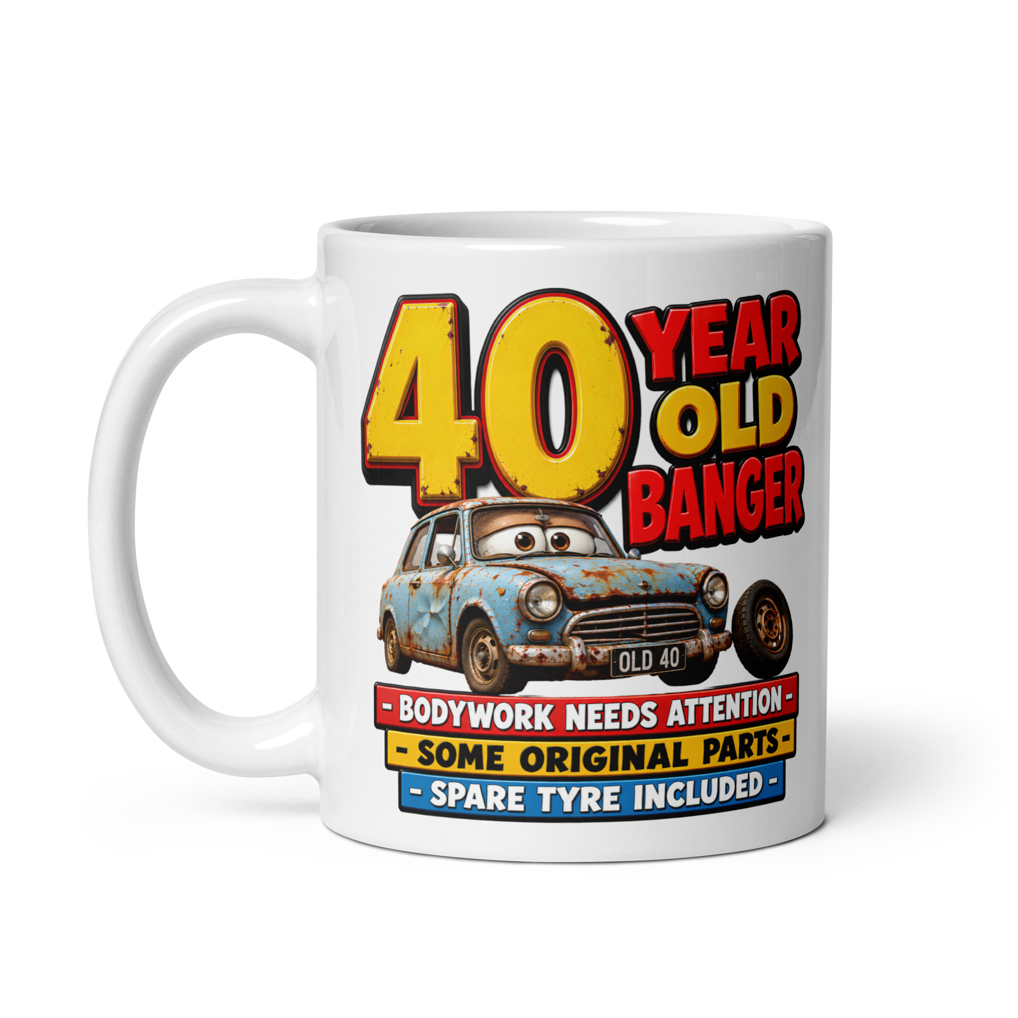 40 Year Old Banger Funny 40th Birthday Mugs