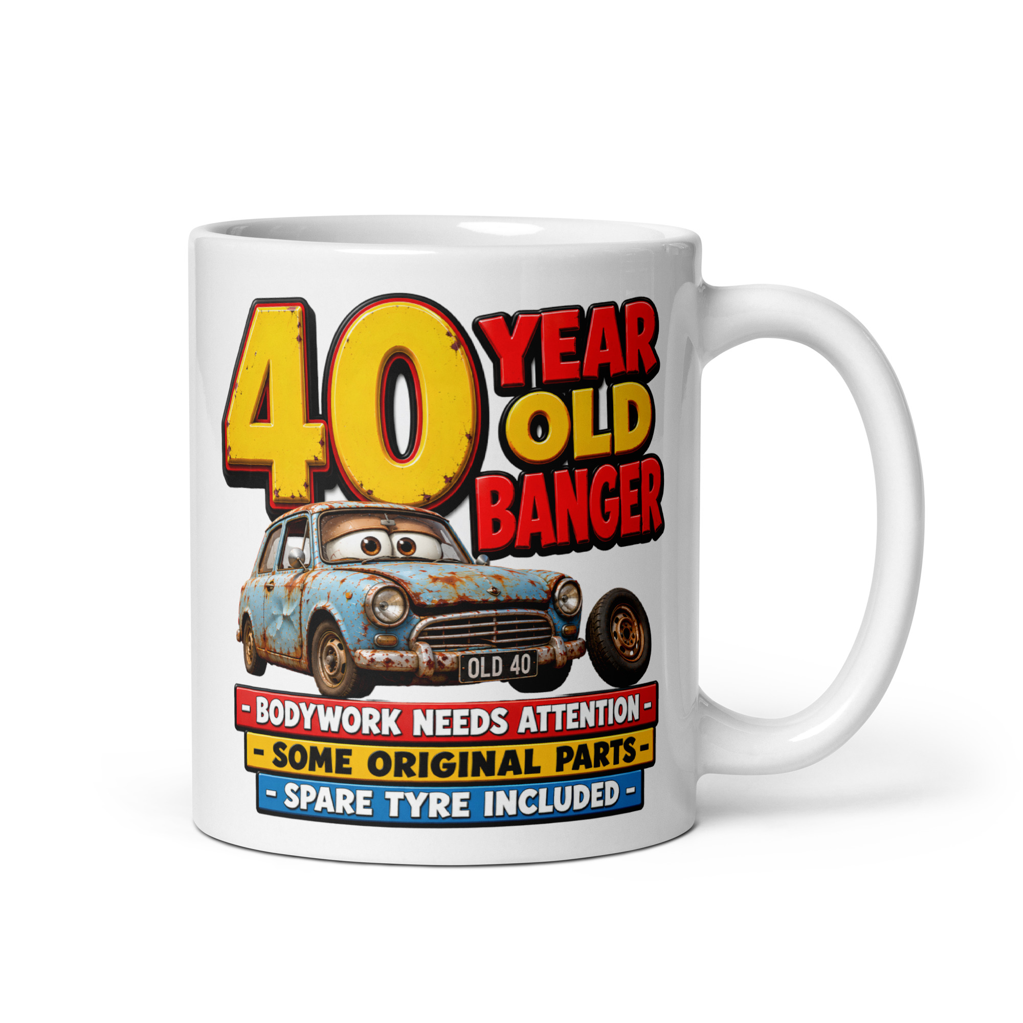 40 Year Old Banger Funny 40th Birthday Mugs