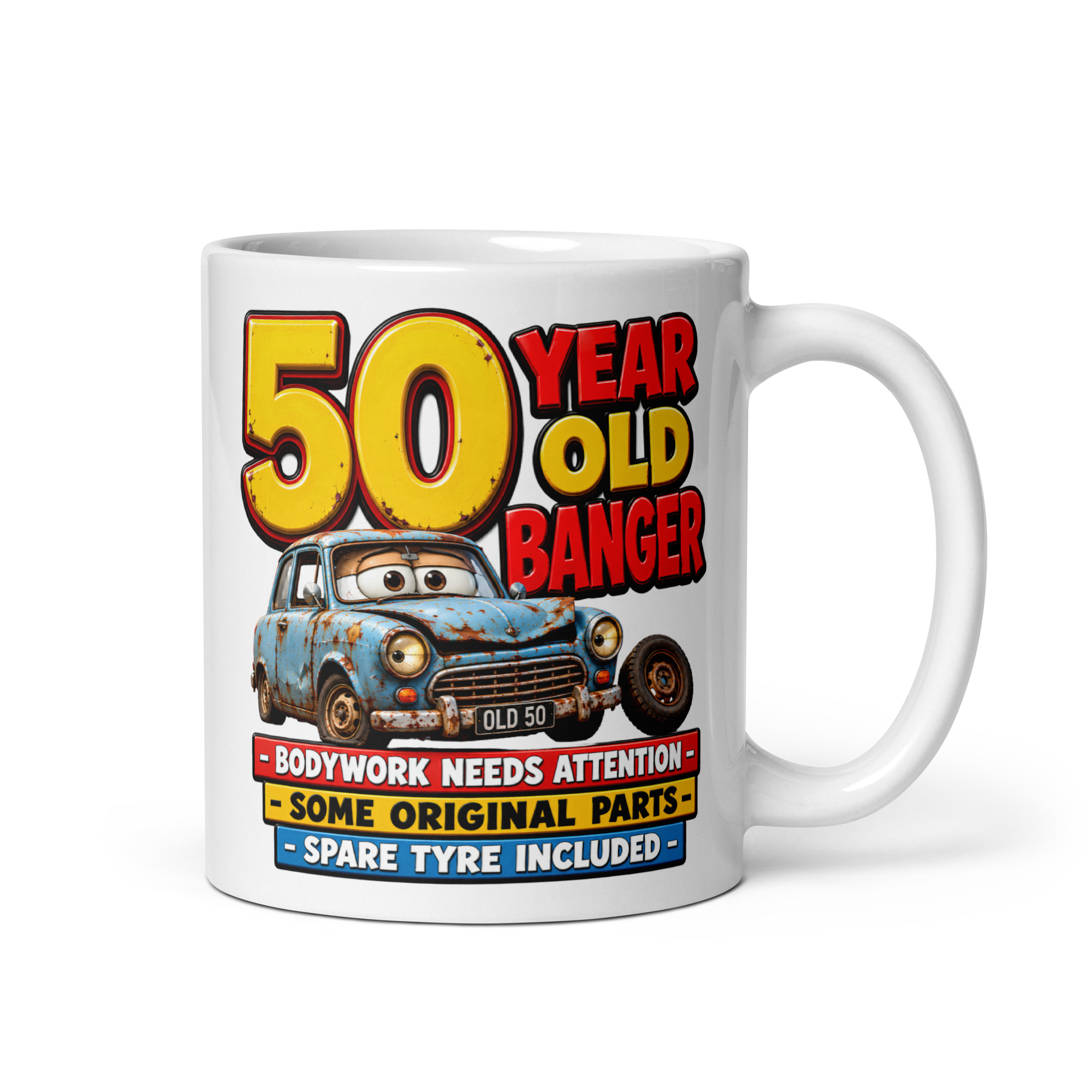 50 Year Old Banger Funny 50th Birthday Mugs
