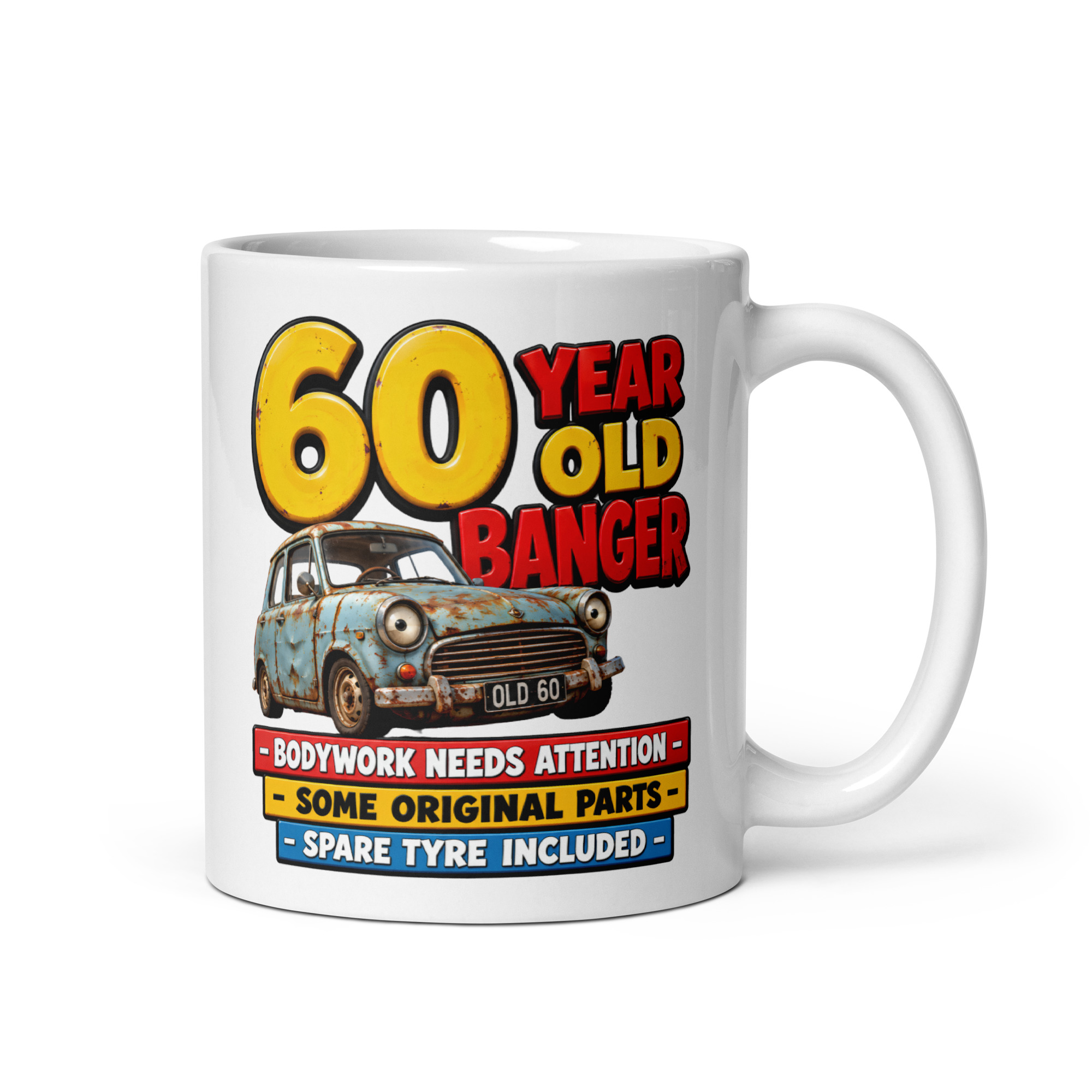 60 Year Old Banger Funny 60th Birthday Mugs